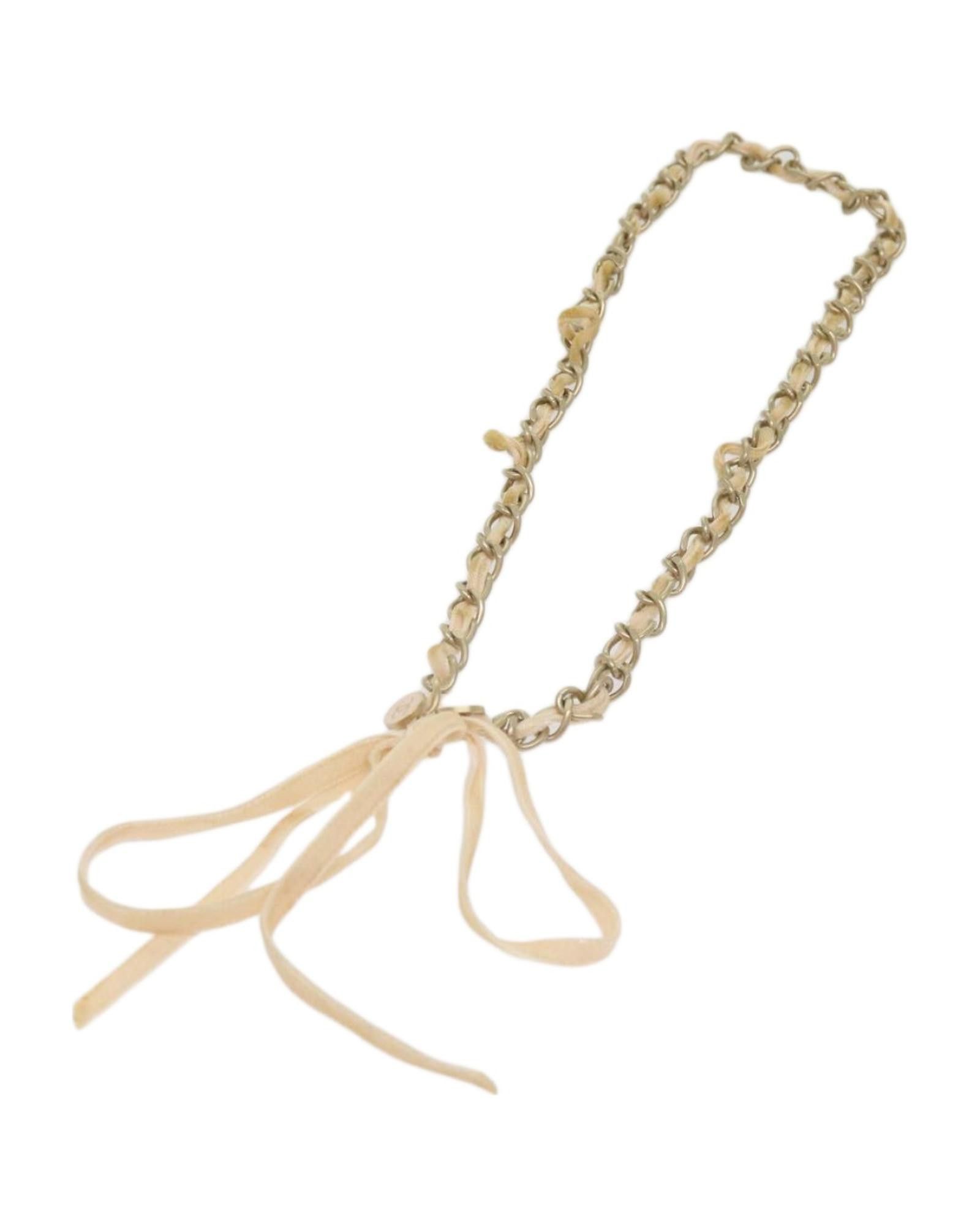 image of Chanel Exquisite Pink Metal Statement Necklace, Women's