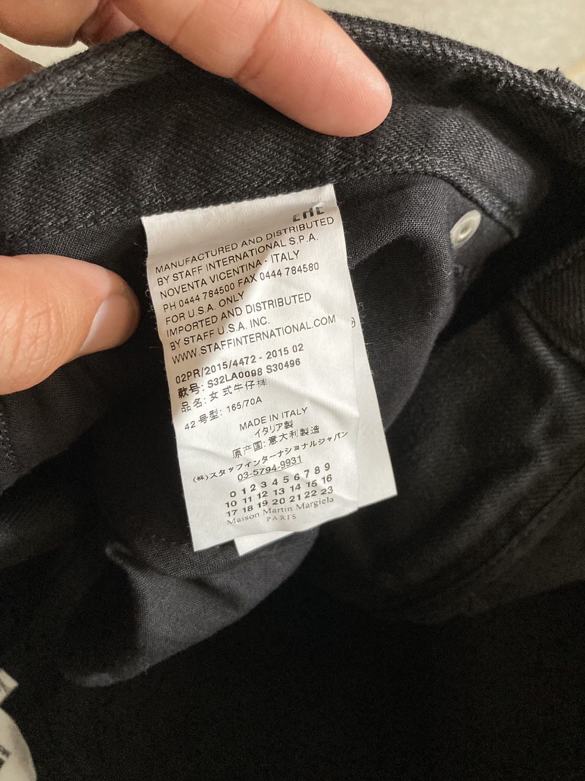 Maison Margiela FW15 MM6 Maison Margiela Black Jeans Size US 31 - 8 Thumbnail