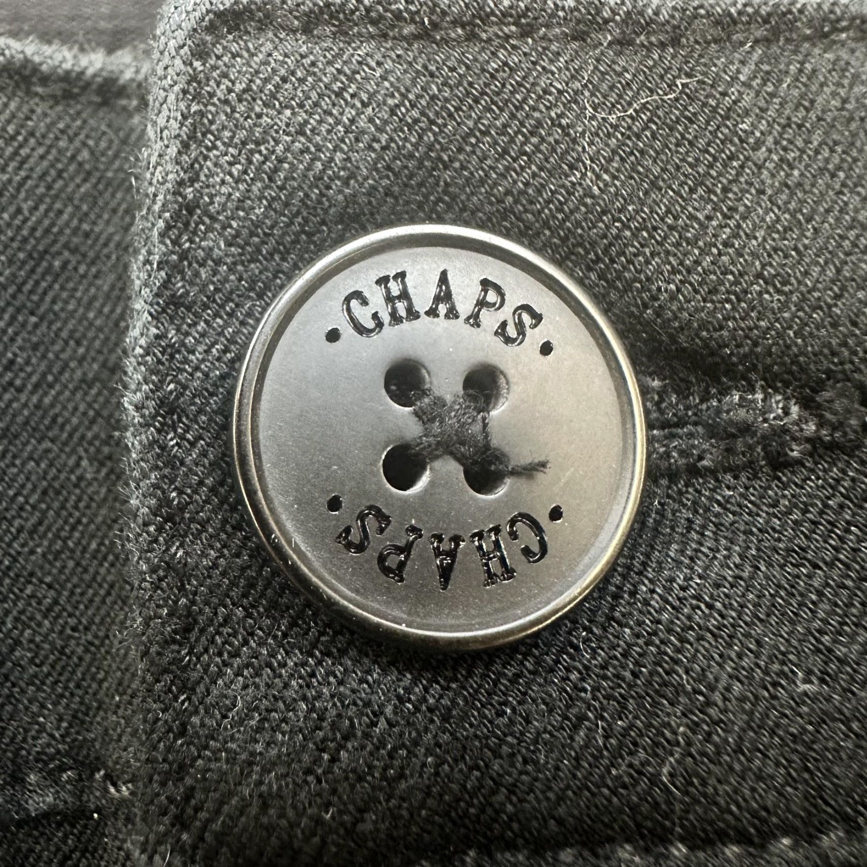 Chaps Chaps Jeans Womens 14 Black Straight Leg 5 Pocket Denim Casual Classic Fit Size 36" / US 14 / IT 50 - 3 Thumbnail