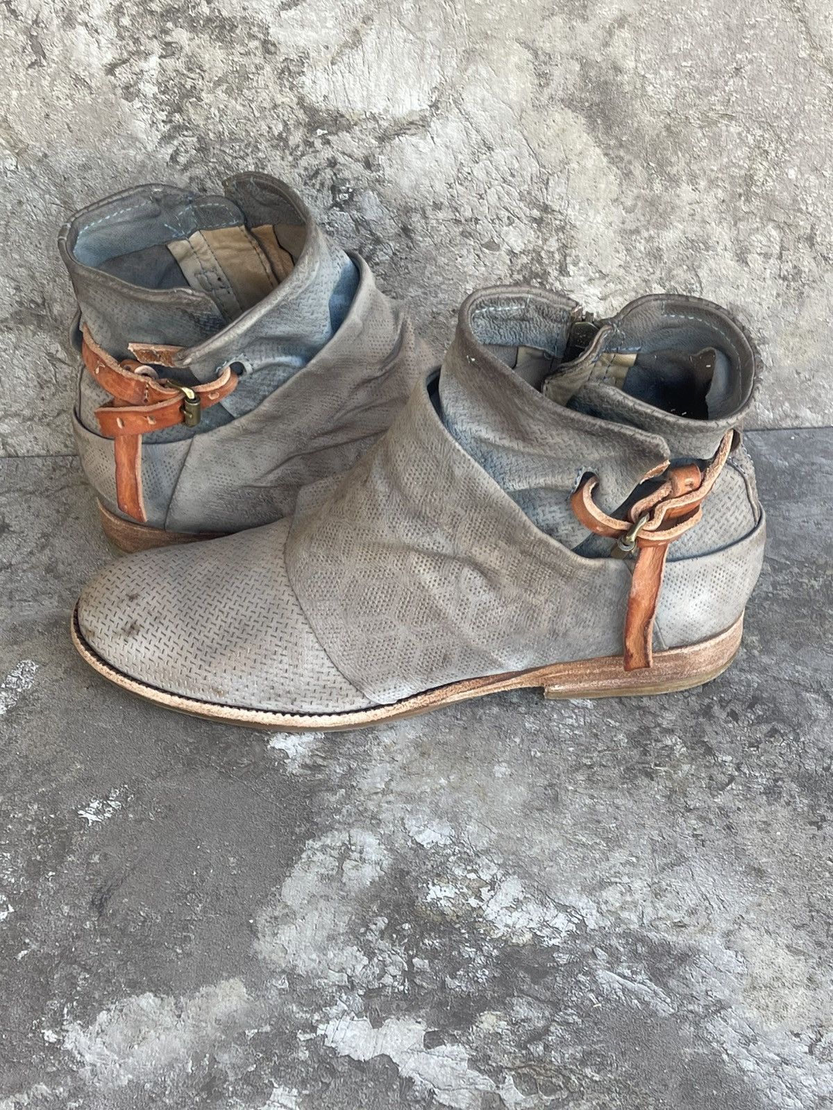 A.S.98 Airstep zipper boho biker distressed boot Size US 8 / EU 41 - 7 Thumbnail