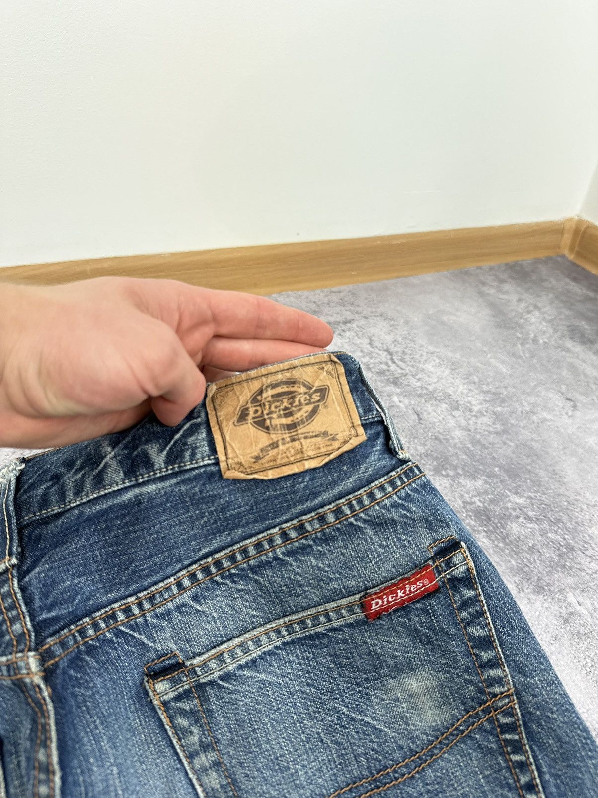 Dickies Vintage Dickies Stone Washed Trashed Denim USA Work Jeans Size US 32 / EU 48 - 6 Thumbnail