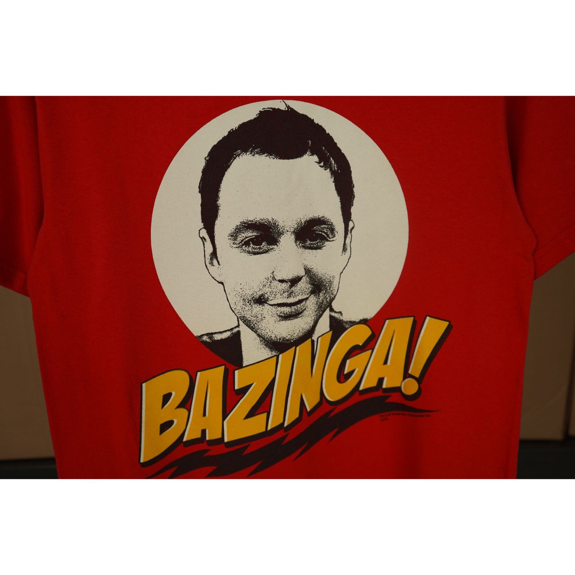 Other 2010 Sheldon Cooper Bazinga! Red Graphic Tee S #372 Size US S / EU 44-46 / 1 - 3 Thumbnail