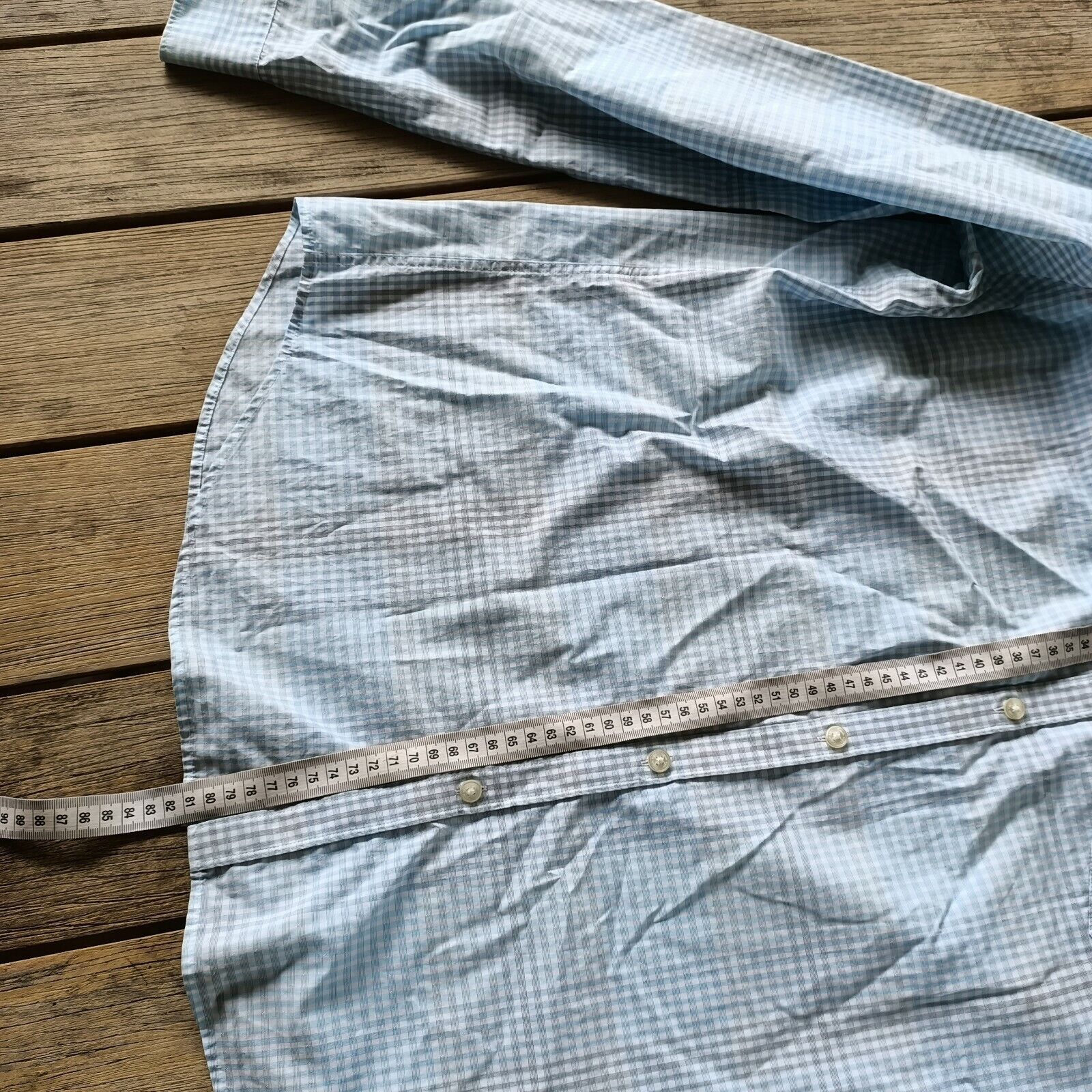 Calvin Klein Calvin Klein Shirt Size XL Mens Blue Check Button Up Size US XL / EU 56 / 4 - 9 Thumbnail