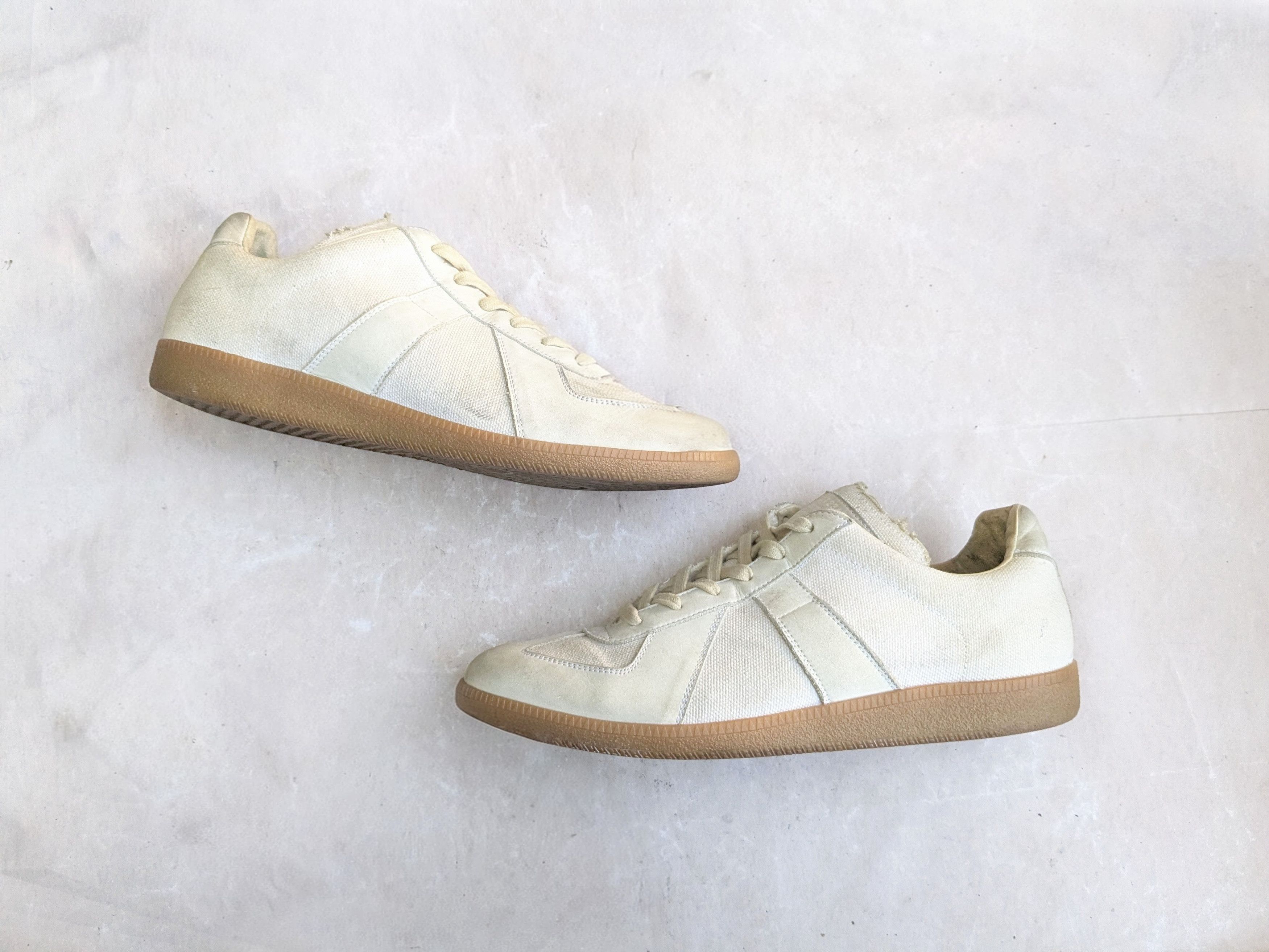 Maison Margiela Replica GAT Beige Canvas 12 45 Low Tops