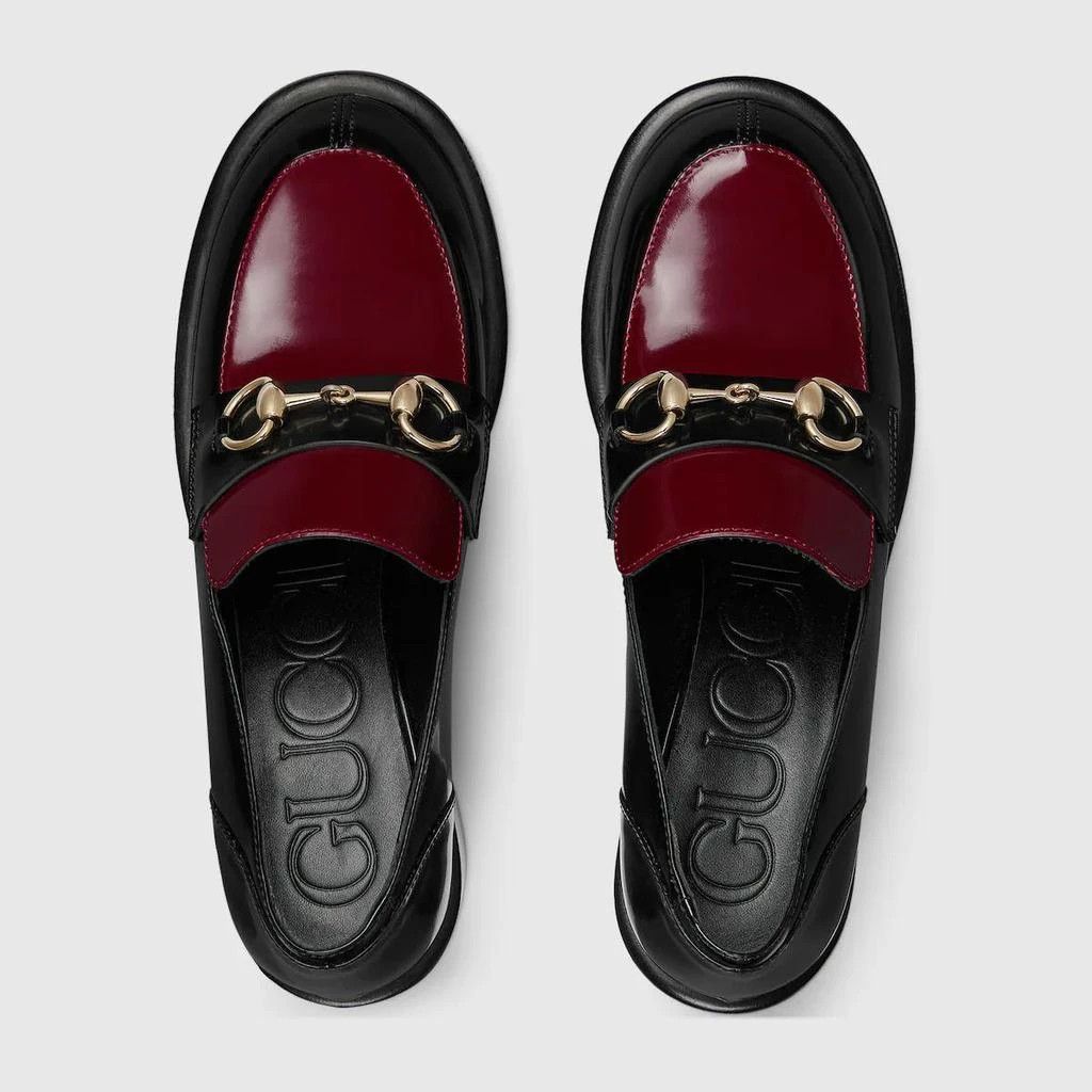 Gucci o1loc1c0326 835820 Women's Heeled Loafers Horsebit Black Size US 5 / IT 35 - 4 Thumbnail