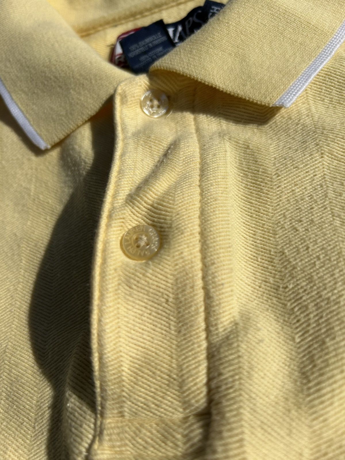 Chaps Ralph Lauren Chaps by Ralph Lauren Yellow Ribbed Cuff Polo Shirt size S Size US S / EU 44-46 / 1 - 5 Thumbnail