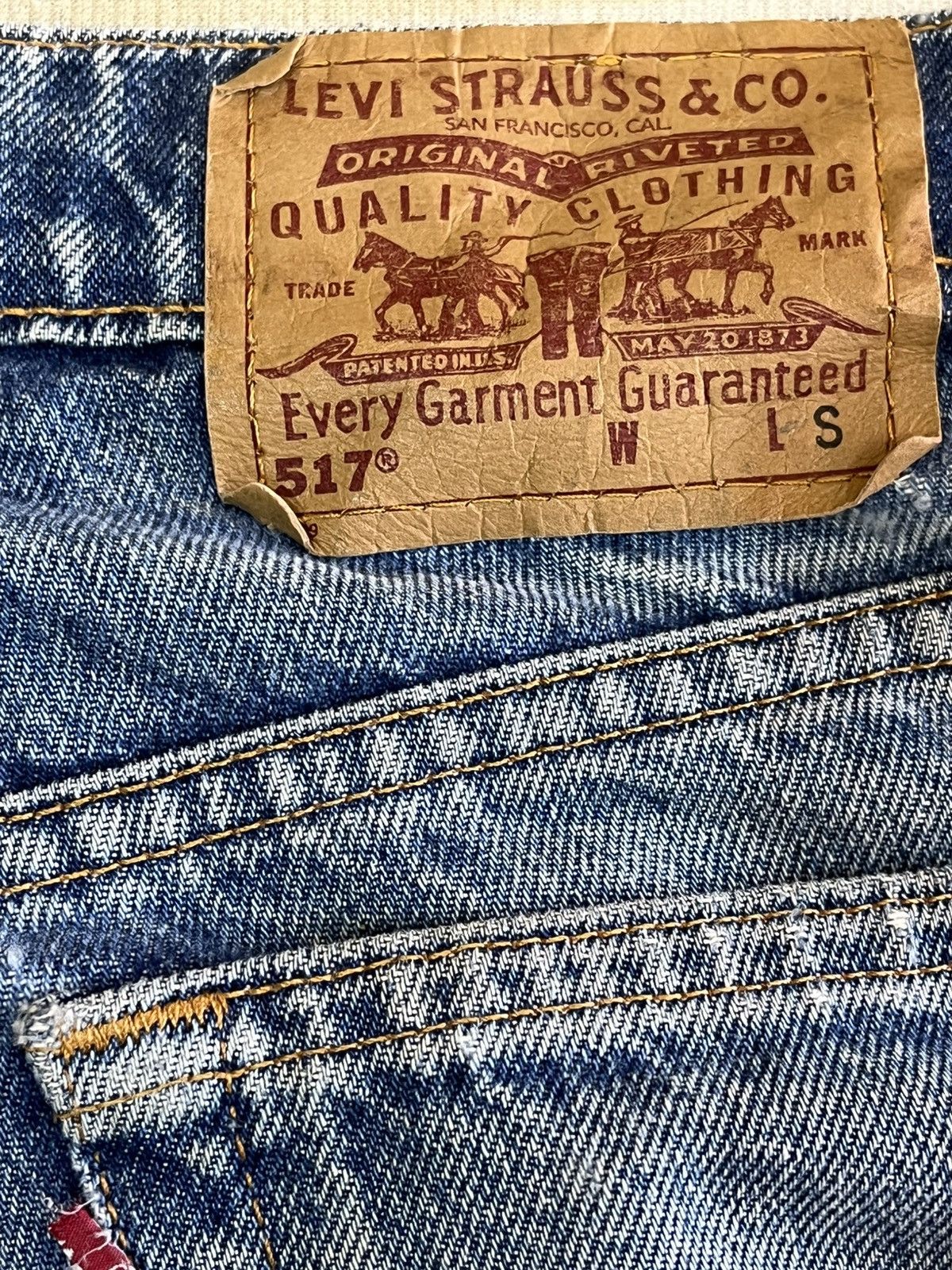 Levi's Vintage Levi’s 517 Low Rise Bootcut Denim Size US 29 - 10 Thumbnail
