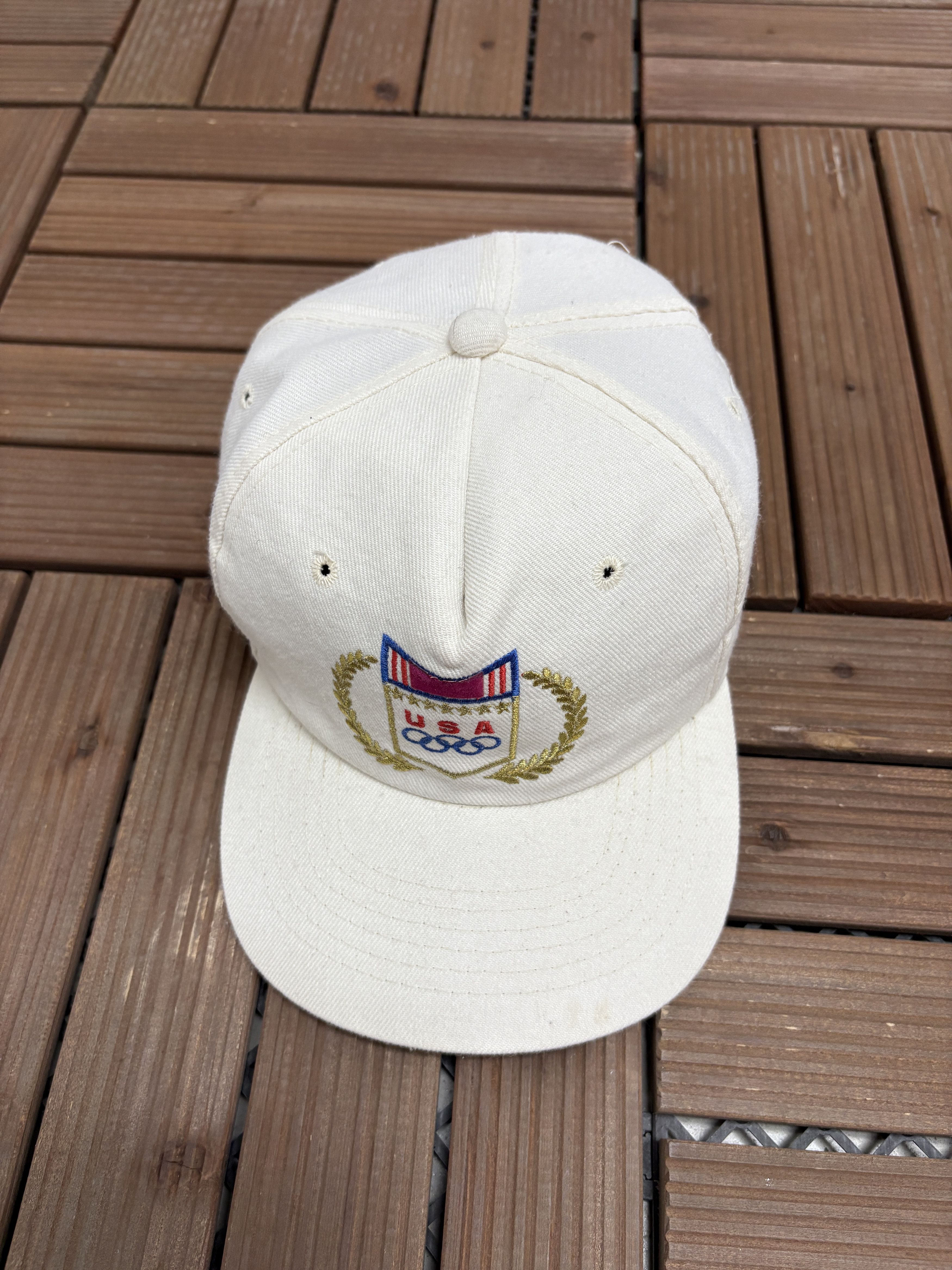 Vintage United States Olympics Vintage White Hat Cap Size ONE SIZE - 1 Thumbnail