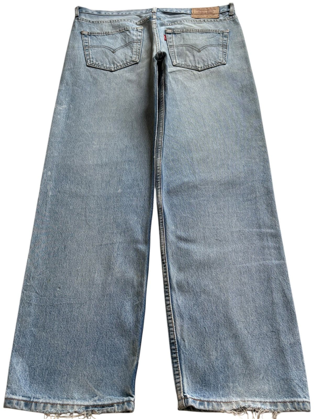 Levi's Vintage 90s Levis 504 Faded Wash Distressed Loose Jeans Size US 35 - 2 Thumbnail
