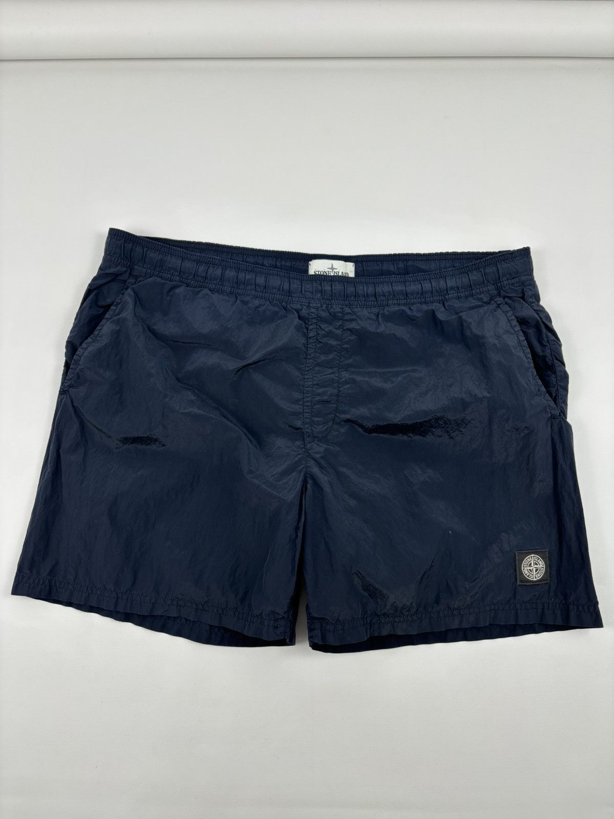 Stone Island Shadow Project SS17 Massimo Osti Nylon Metal Dark Navy Swim Trunk Lined Shorts Baggies Size US 37 - 9 Thumbnail