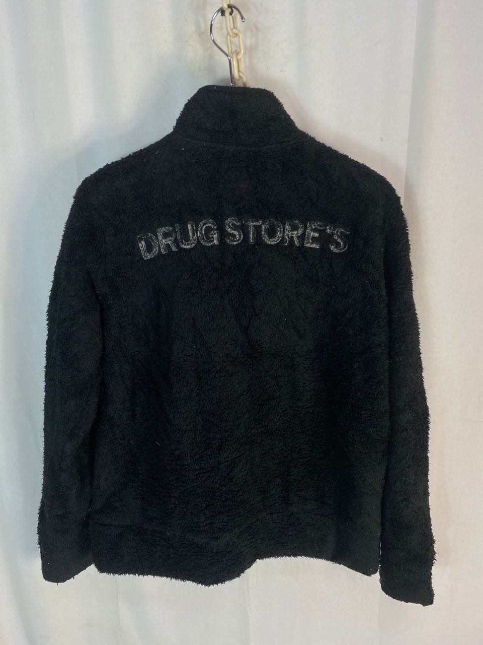 Japanese Brand Unisex 🔥Drugs store fleece zipper jacket with patches Size US M / EU 48-50 / 2 - 12 Thumbnail