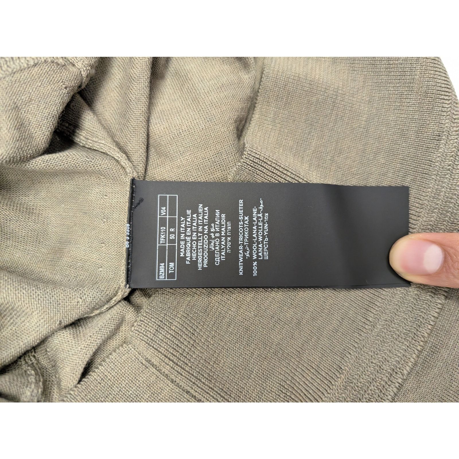 Tom Ford o1rshd1 Knitwear Sweatshirt in Grey Size US M / EU 48-50 / 2 - 13 Thumbnail