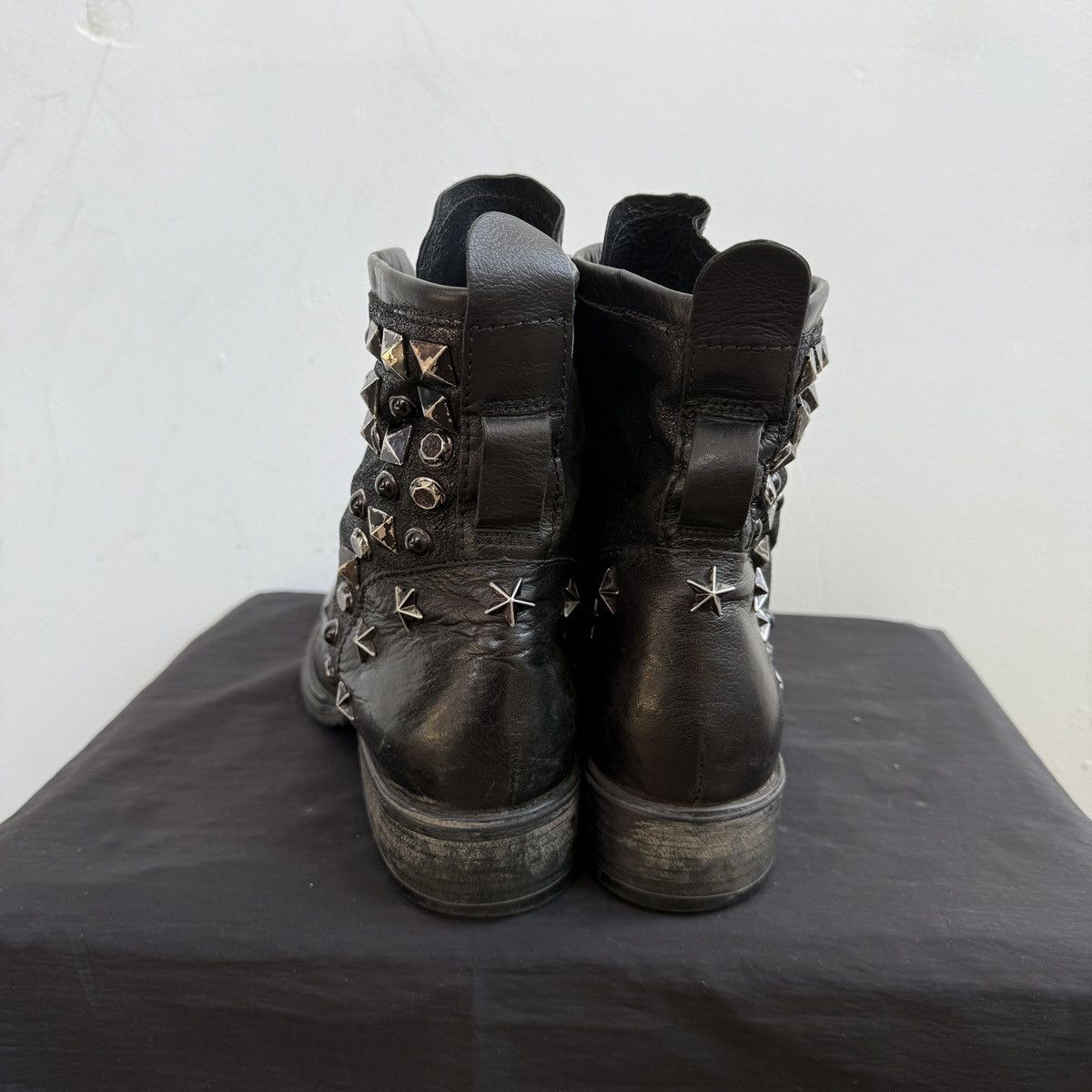 Seditionaries Mjus Avant Garde Leather Ankle Boots With Studs Size US 8.5 / IT 38.5 - 5 Thumbnail