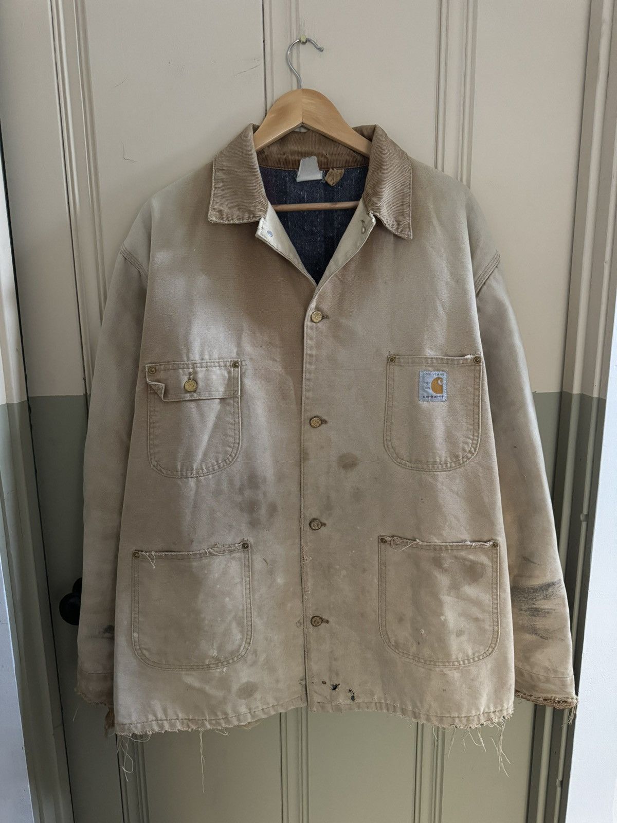 Carhartt VINTAGE CARHARTT BLANKET LINED CHORE COAT Size US XXL / EU 58 / 5 - 1 Thumbnail