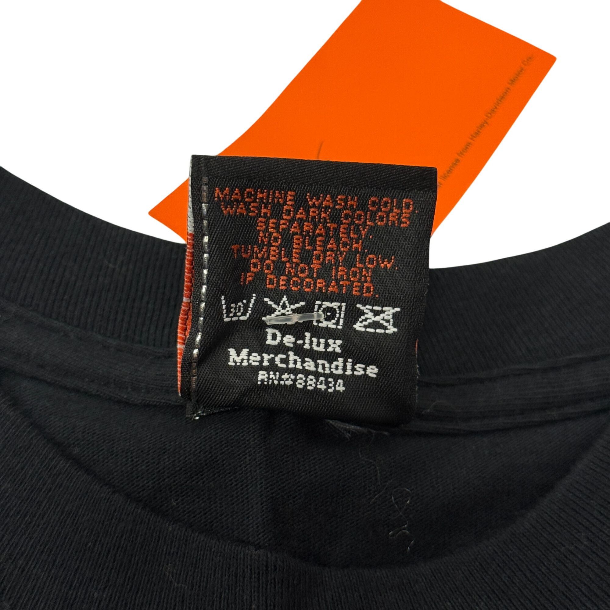 Harley Davidson NWT NoS H-D Napoli Italia Motorcycle Biker FLAMING EAGLE Tee Size US M / EU 48-50 / 2 - 7 Thumbnail