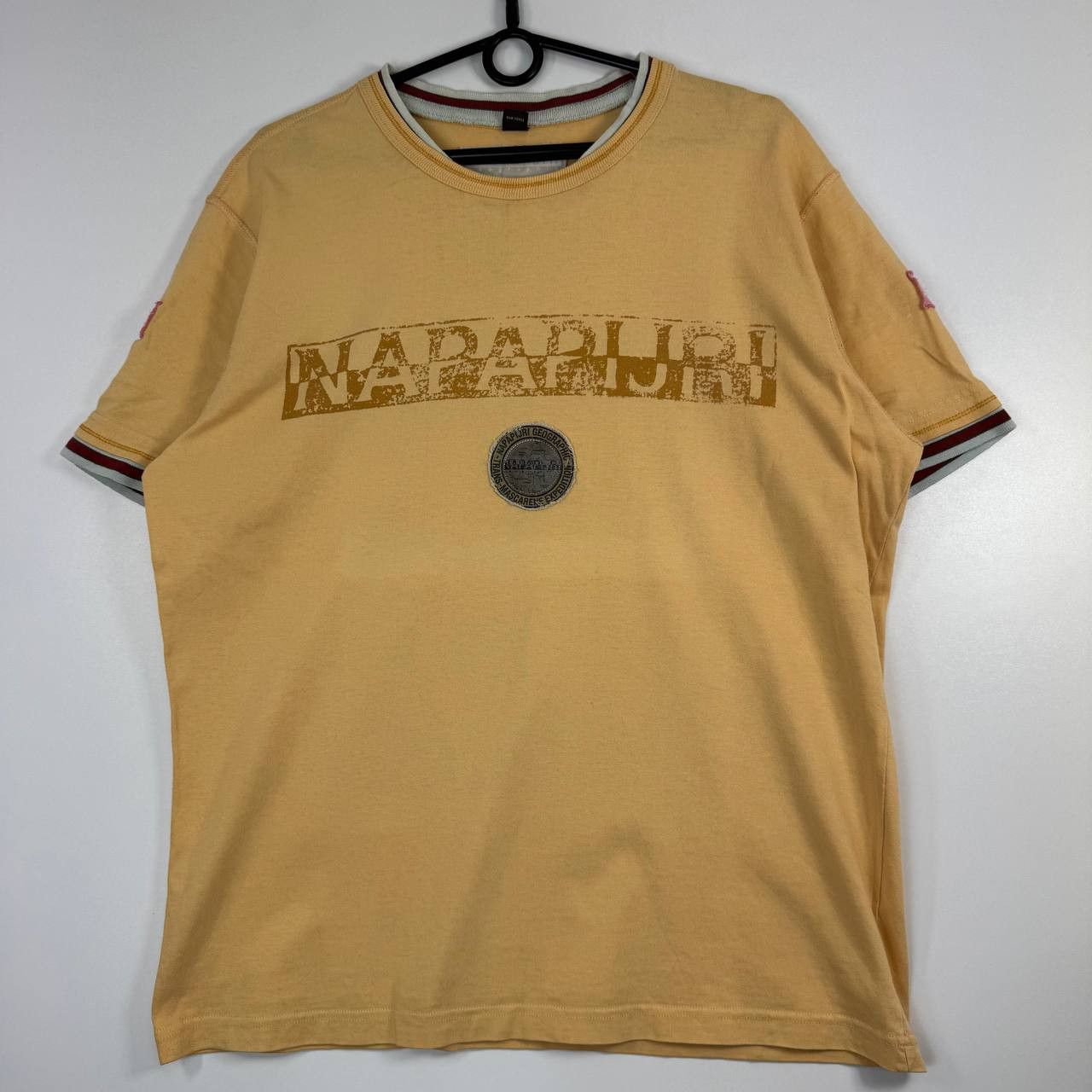 Napapijri Napapijri Graphic Logo T-Shirt Beige Mens Size L Size US L / EU 52-54 / 3 - 1 Thumbnail
