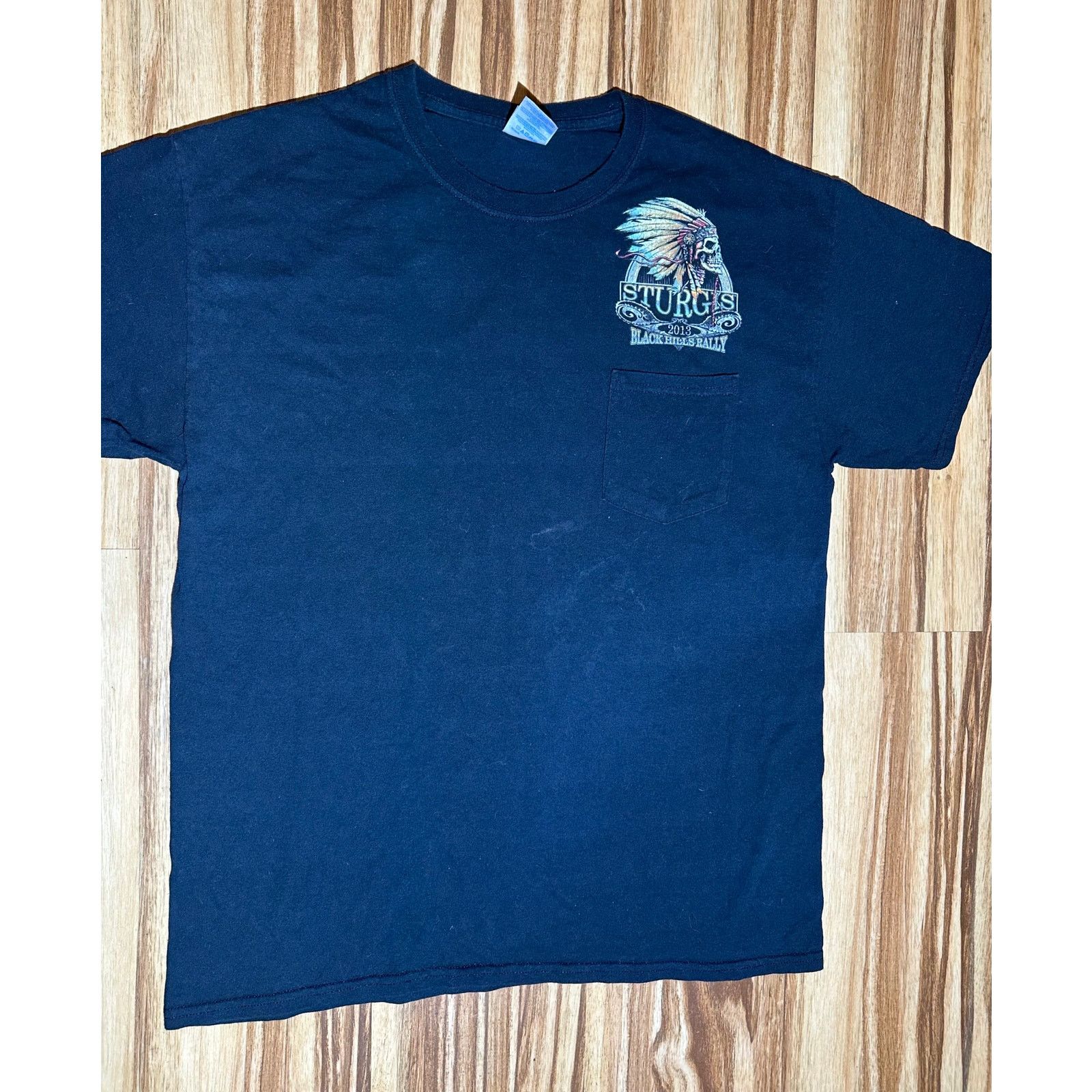 Gildan 2013 Sturgis Black Hills Rally Black Tshirt Size L Size US L / EU 52-54 / 3 - 3 Thumbnail