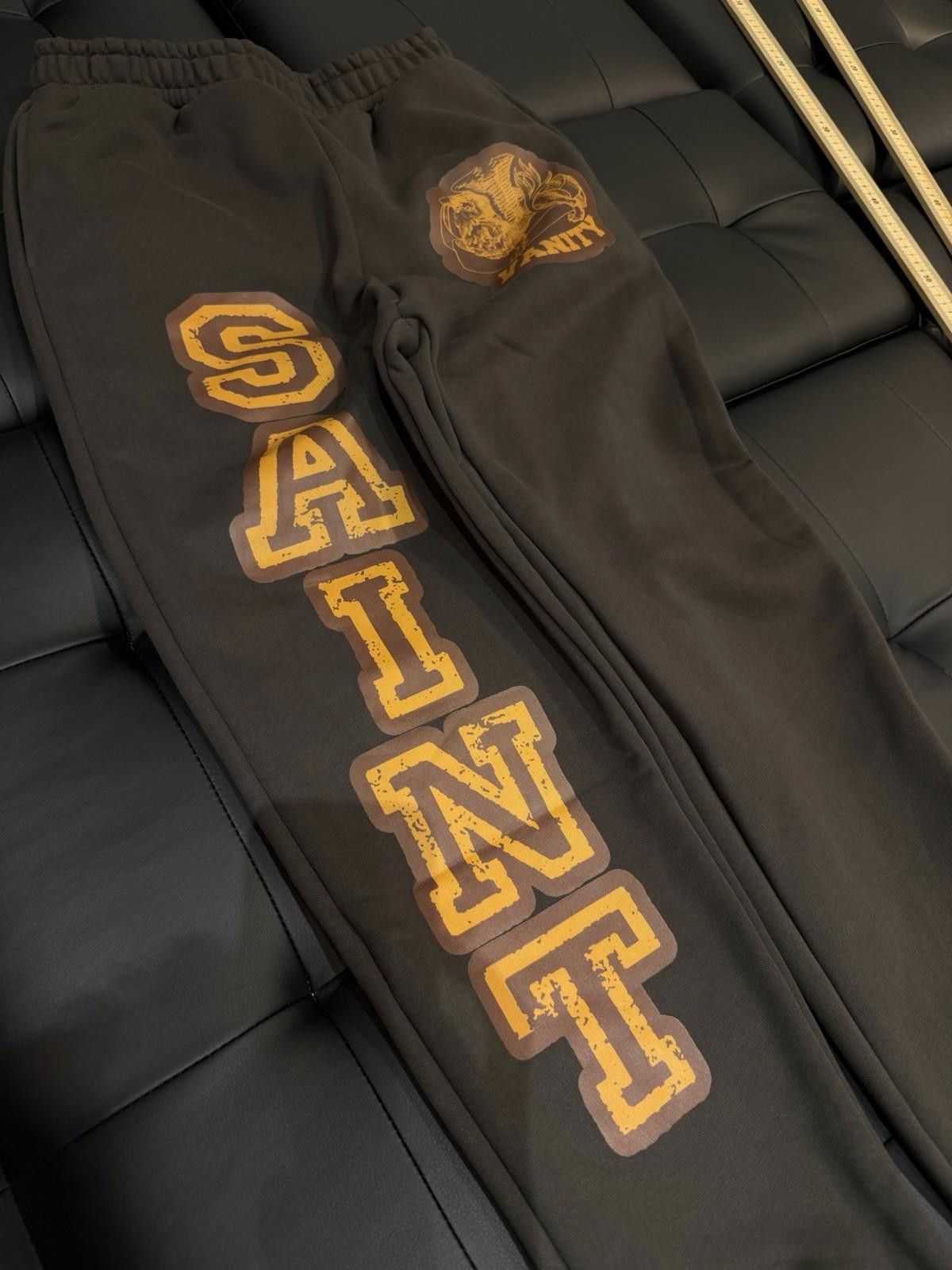 Saint Vanity Size Small- Saint Vanity Varsity Sweatpants Grey NEW Size US 30 / EU 46 - 6 Thumbnail