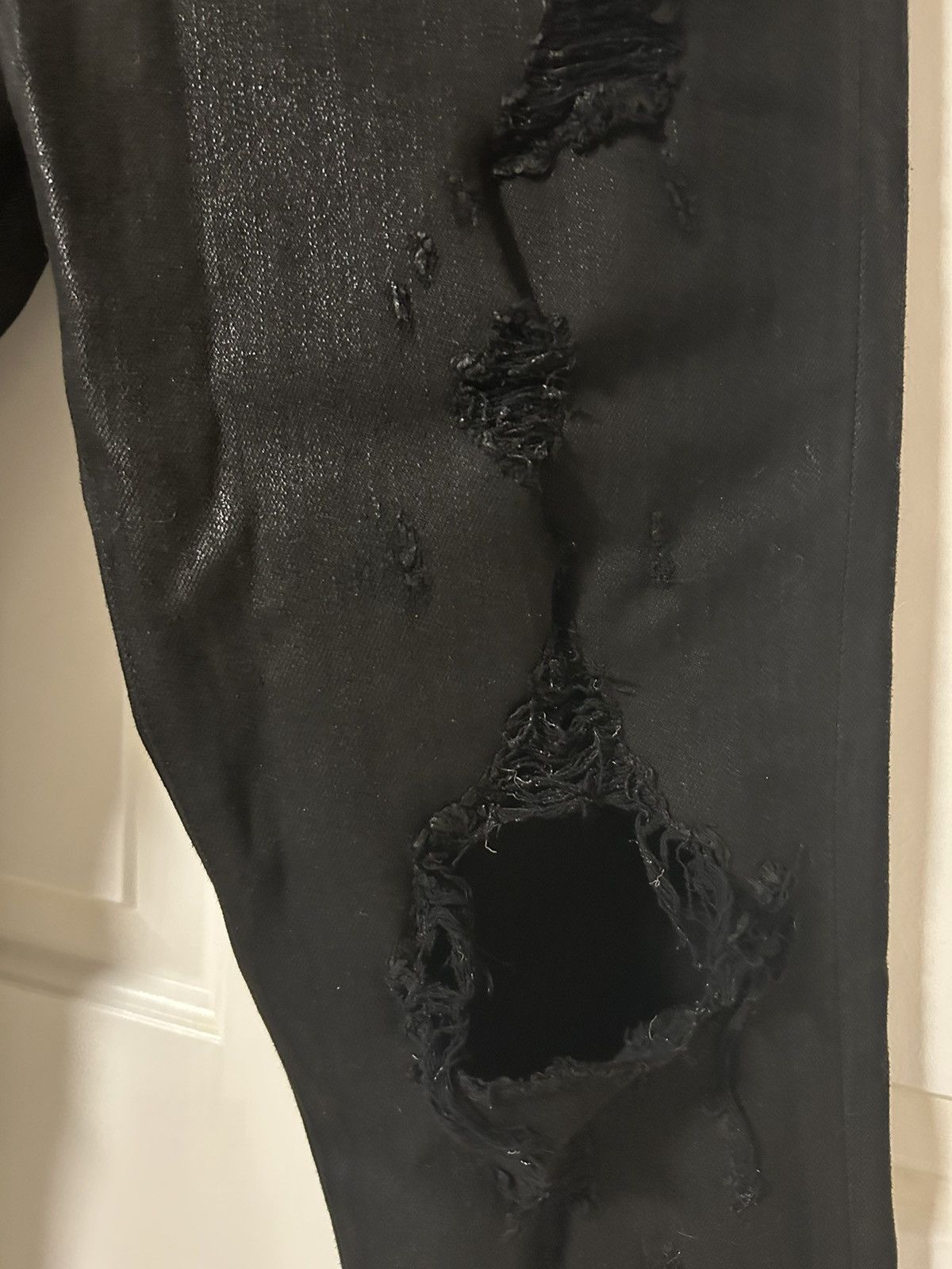 Amiri Black Waxed Thrasher Denim Size US 32 / EU 48 - 8 Thumbnail
