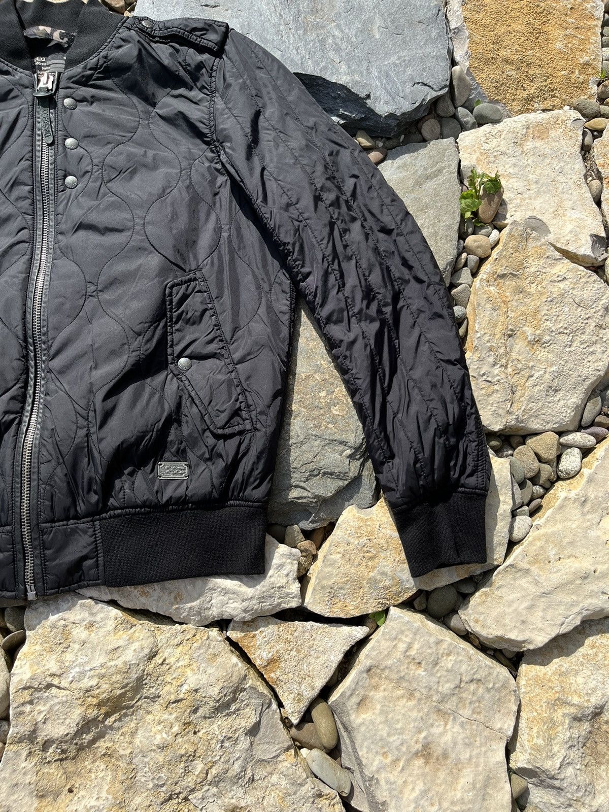 Diesel × Vintage Diesel vintage y2k bomber nylon jacket Avant Garde Size US M / EU 48-50 / 2 - 4 Thumbnail