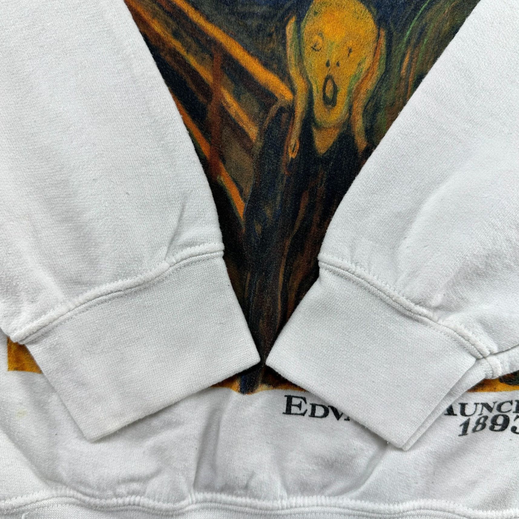 Vintage **VINTAGE The Scream Sweatshirt White Mens 90s Cotton** User: **VINTAGE Mens White The Scream Sweatshirt 90s Cotton** Size US S / EU 44-46 / 1 - 3 Thumbnail