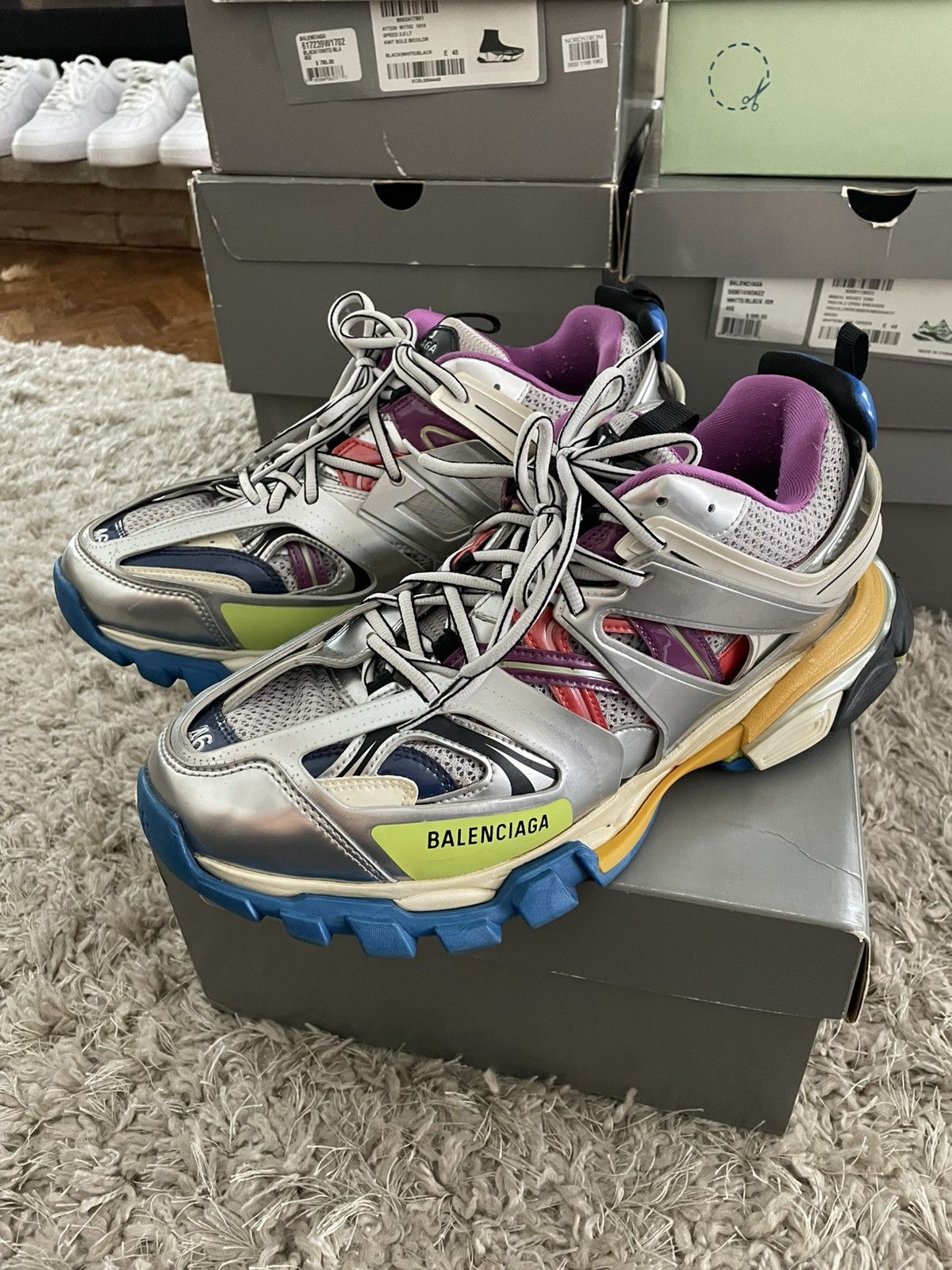 Balenciaga Balenciaga Track Metallic Multi Color Size US 13 / EU 46 - 1 Thumbnail