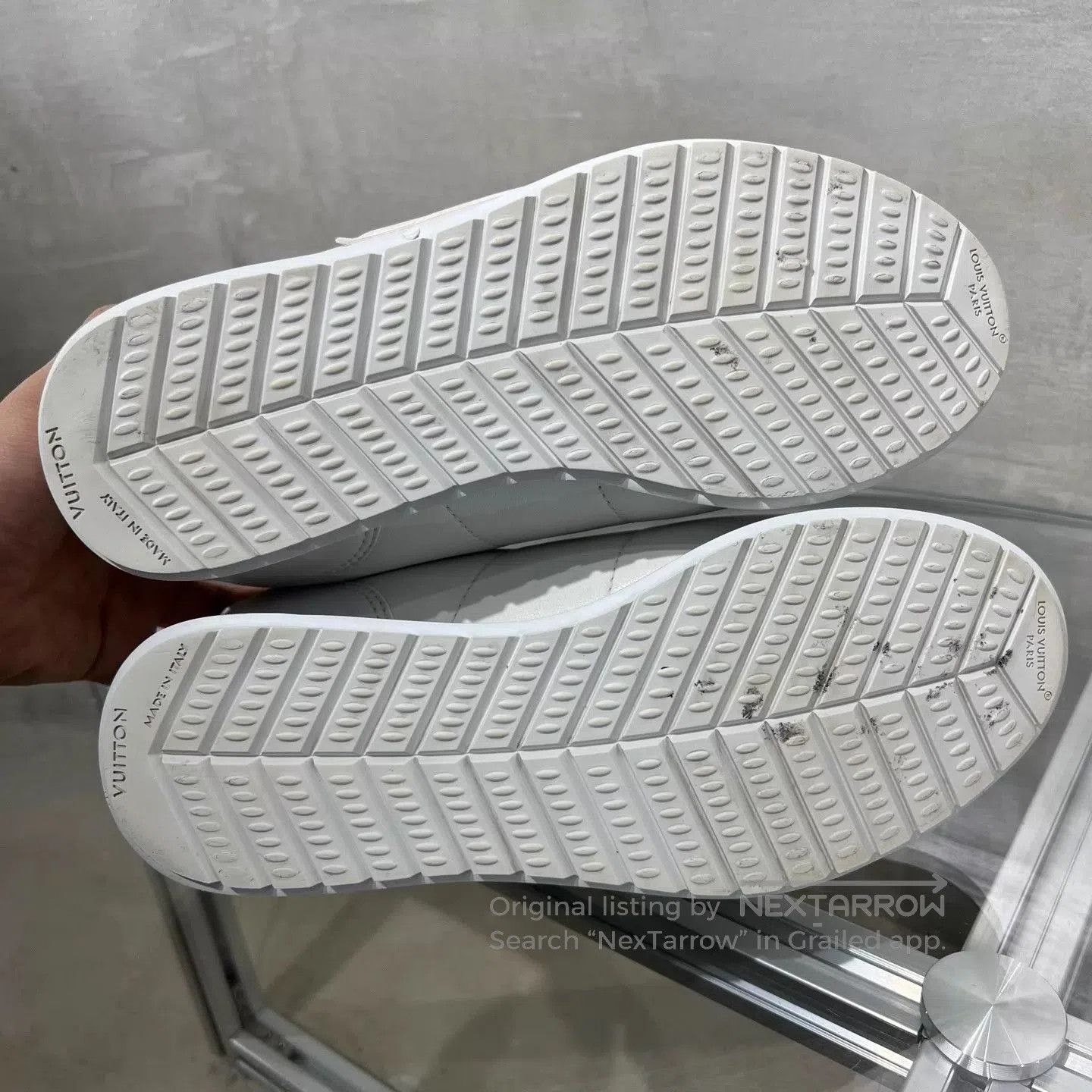 Louis Vuitton White Low-Top Sneakers Size 8.5. Size US 8.5 / EU 41-42 - 7 Thumbnail