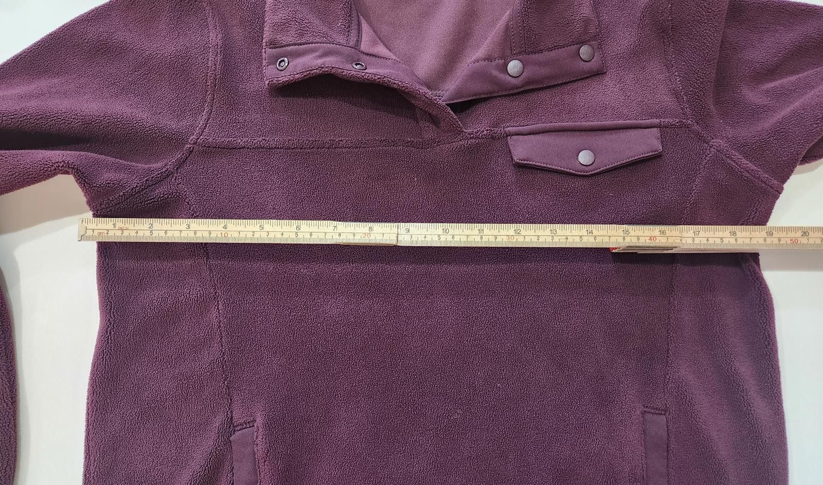 Other 32 Degrees Small Snap Arctic Fleece Pullover Burgandy Size S / US 4 / IT 40 - 4 Thumbnail