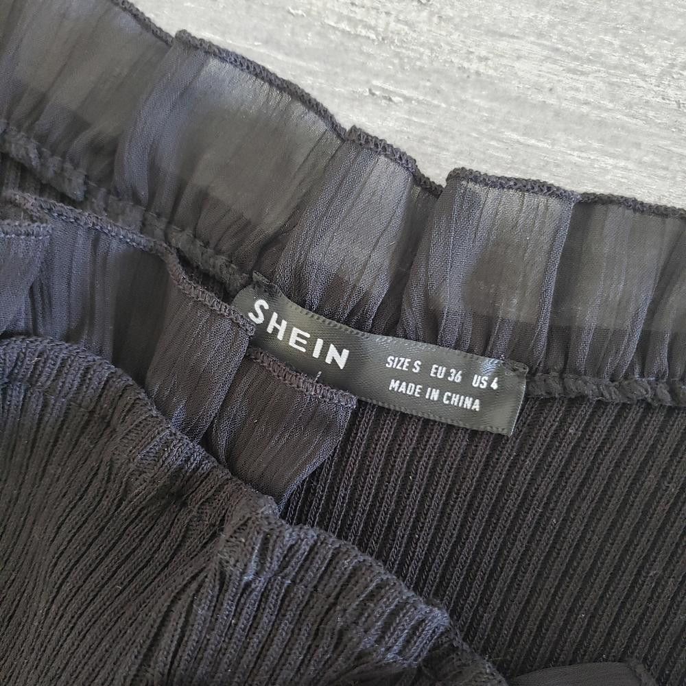Shein Black Back Laced SHEIN Ruffle Tank Size S / US 4 / IT 40 - 3 Thumbnail