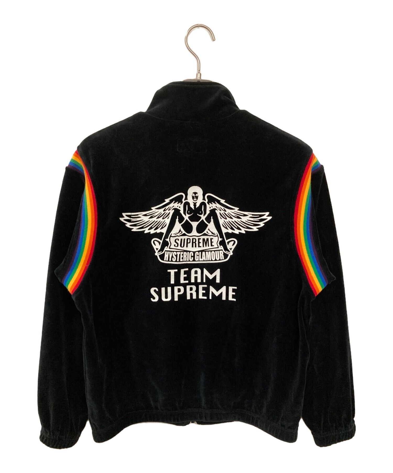 Hysteric Glamour × Supreme SUPREME x Hysteric Glamour 21SS Velvet Track Jacket Black S Size US S / EU 44-46 / 1 - 2 Thumbnail