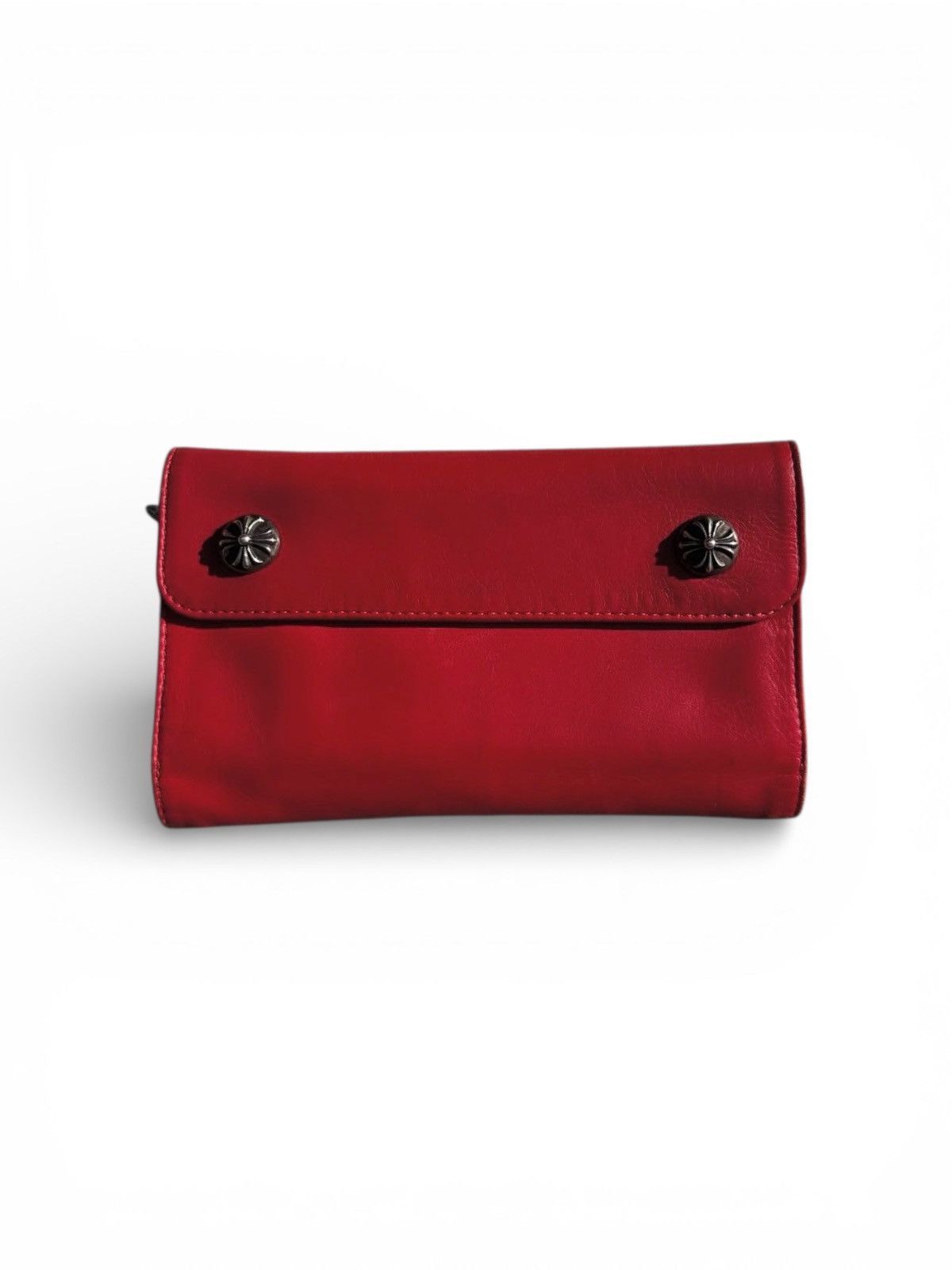 Chrome Hearts Chrome Hearts Long Trifold Wave Wallet Red n Purple Size ONE SIZE - 1 Thumbnail