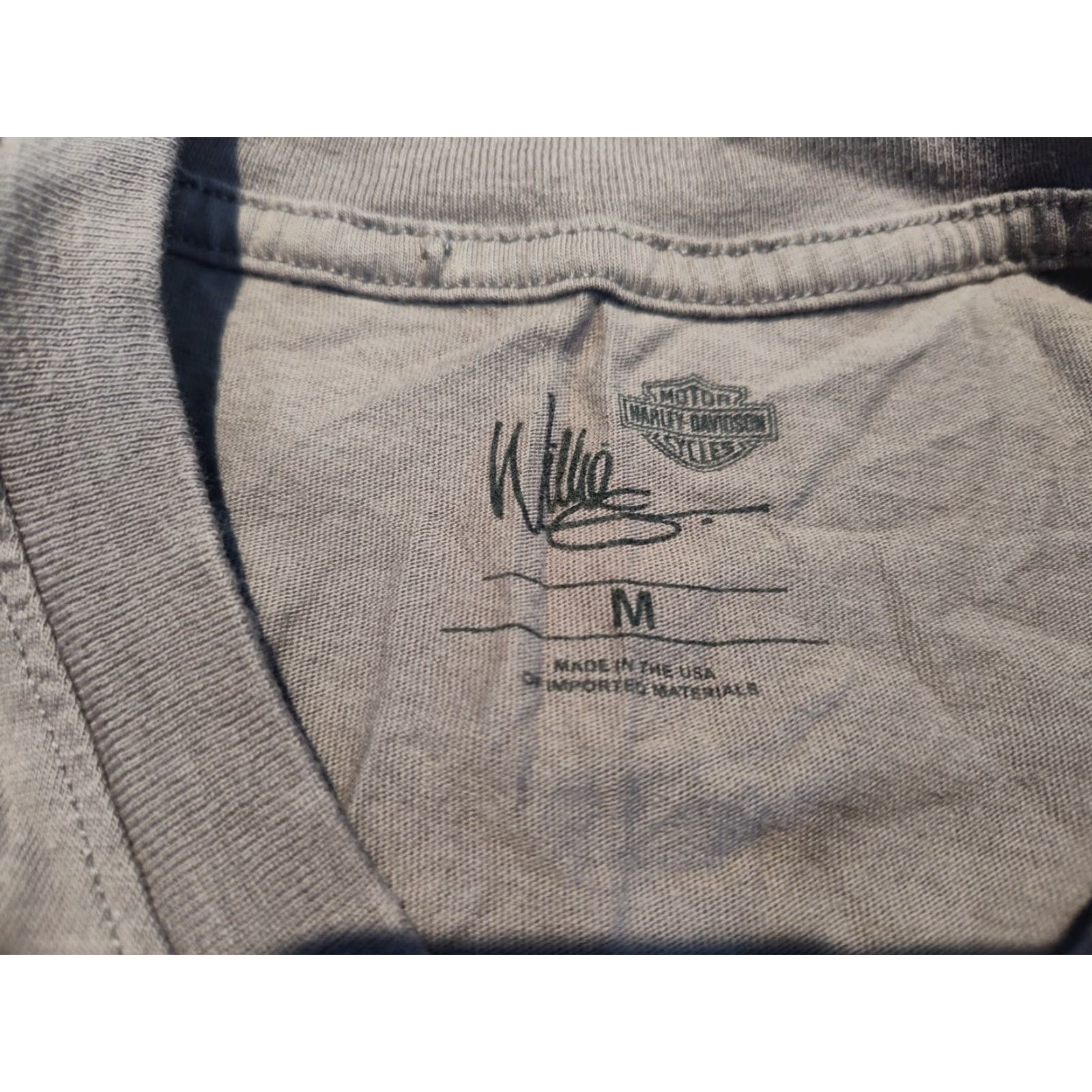 Harley Davidson Harley-Davidson T-Shirt Mens Medium Gray Skull Logo USA Made Short Sleeve Crew Neck Size US M / EU 48-50 / 2 - 4 Thumbnail
