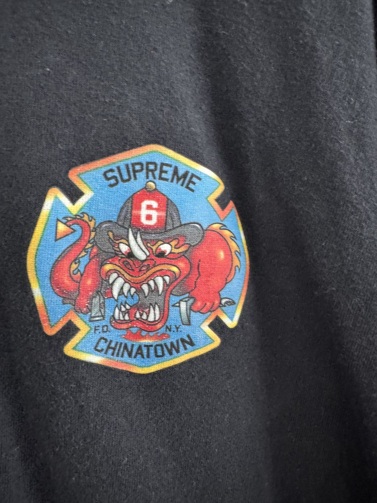 Supreme Supreme FDNY Engine 9 Chinatown Black Tee Size Large Size US L / EU 52-54 / 3 - 3 Thumbnail