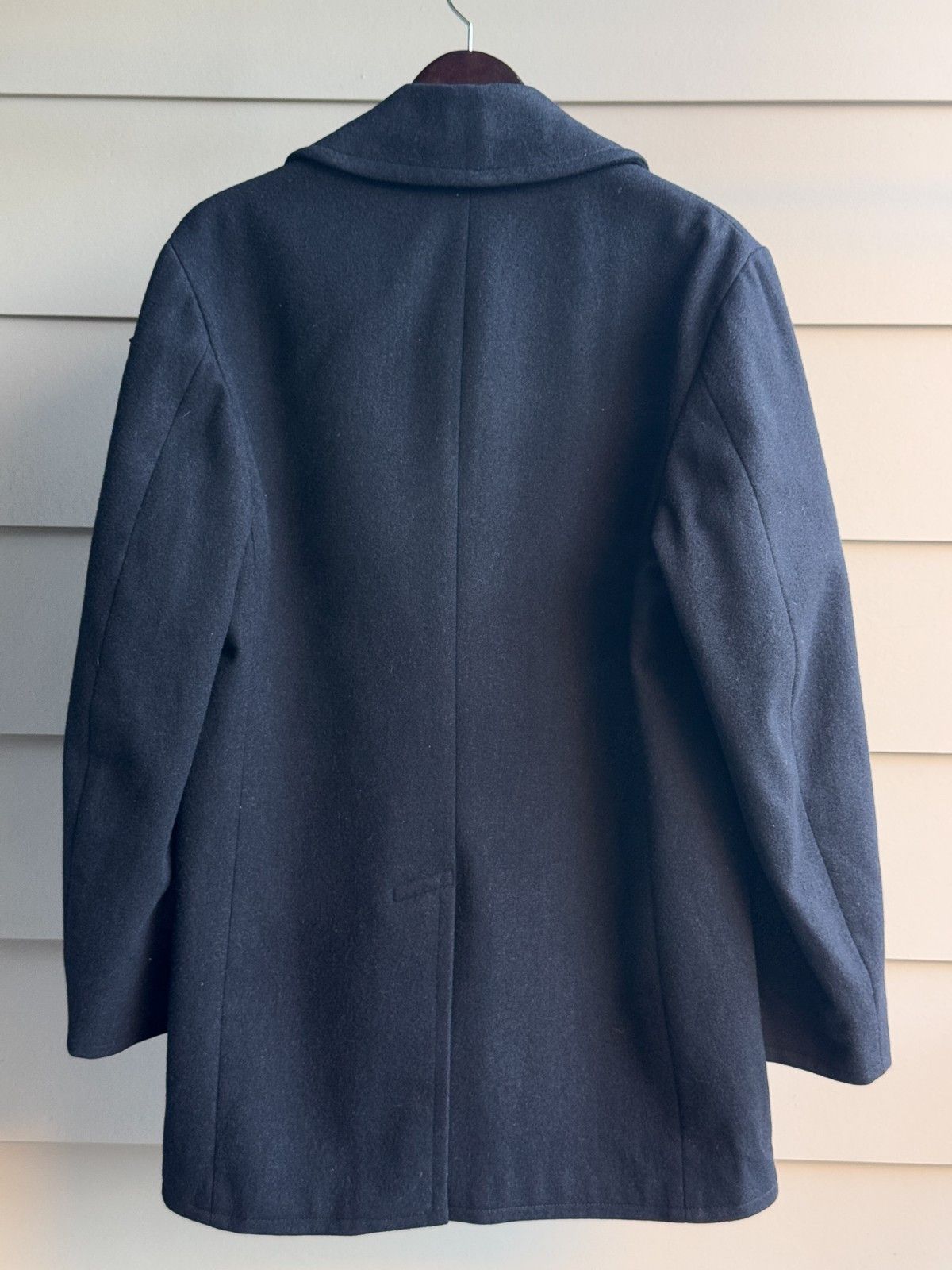 Vintage 1974 Vintage US Navy Wool Pea Coat Military Archive 38L Size US M / EU 48-50 / 2 - 6 Thumbnail