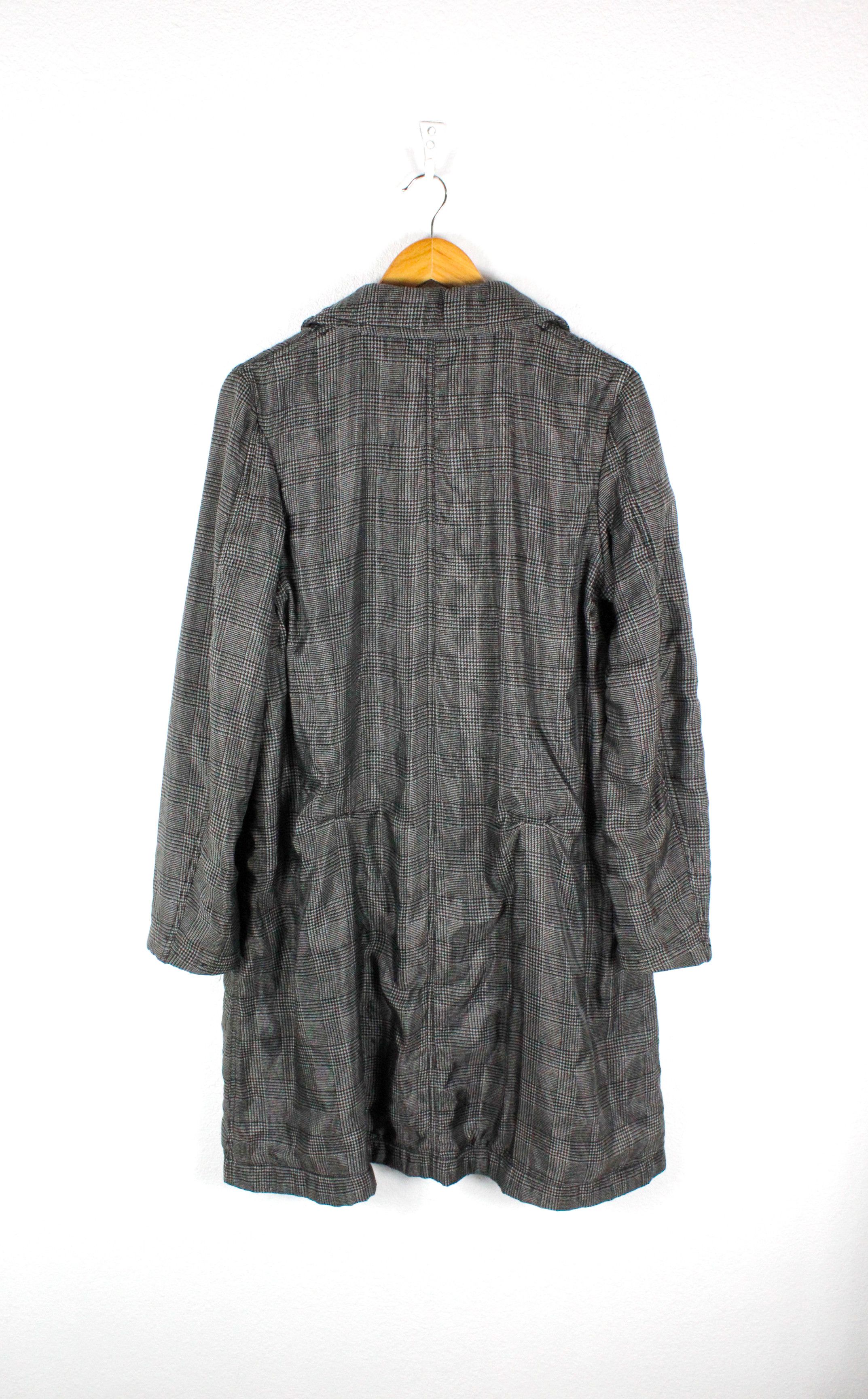 Comme des Garcons Womens Comme des Garcons Houndstooth Silk Nylon Coat Size L / US 10 / IT 46 - 9 Thumbnail