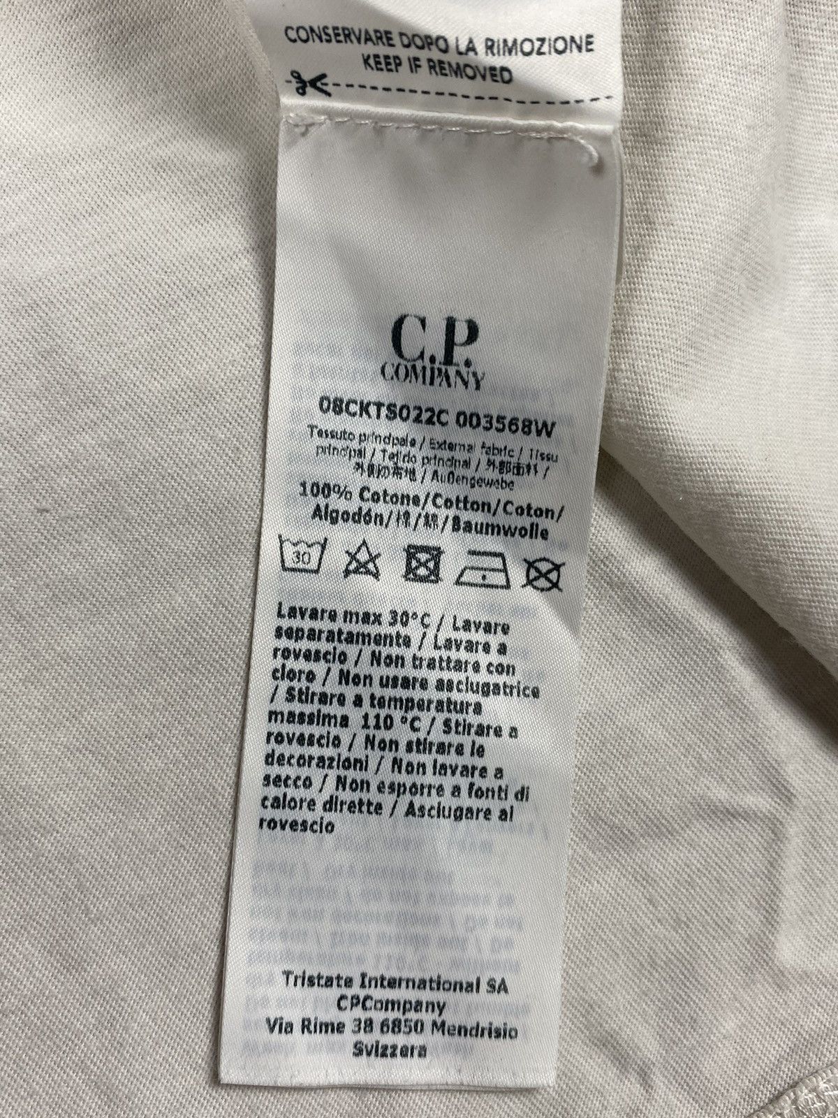 C.P. Company Vintage C.P. Company Big Box Logo Tee T Shirt Size US XXS / EU 40 - 12 Thumbnail