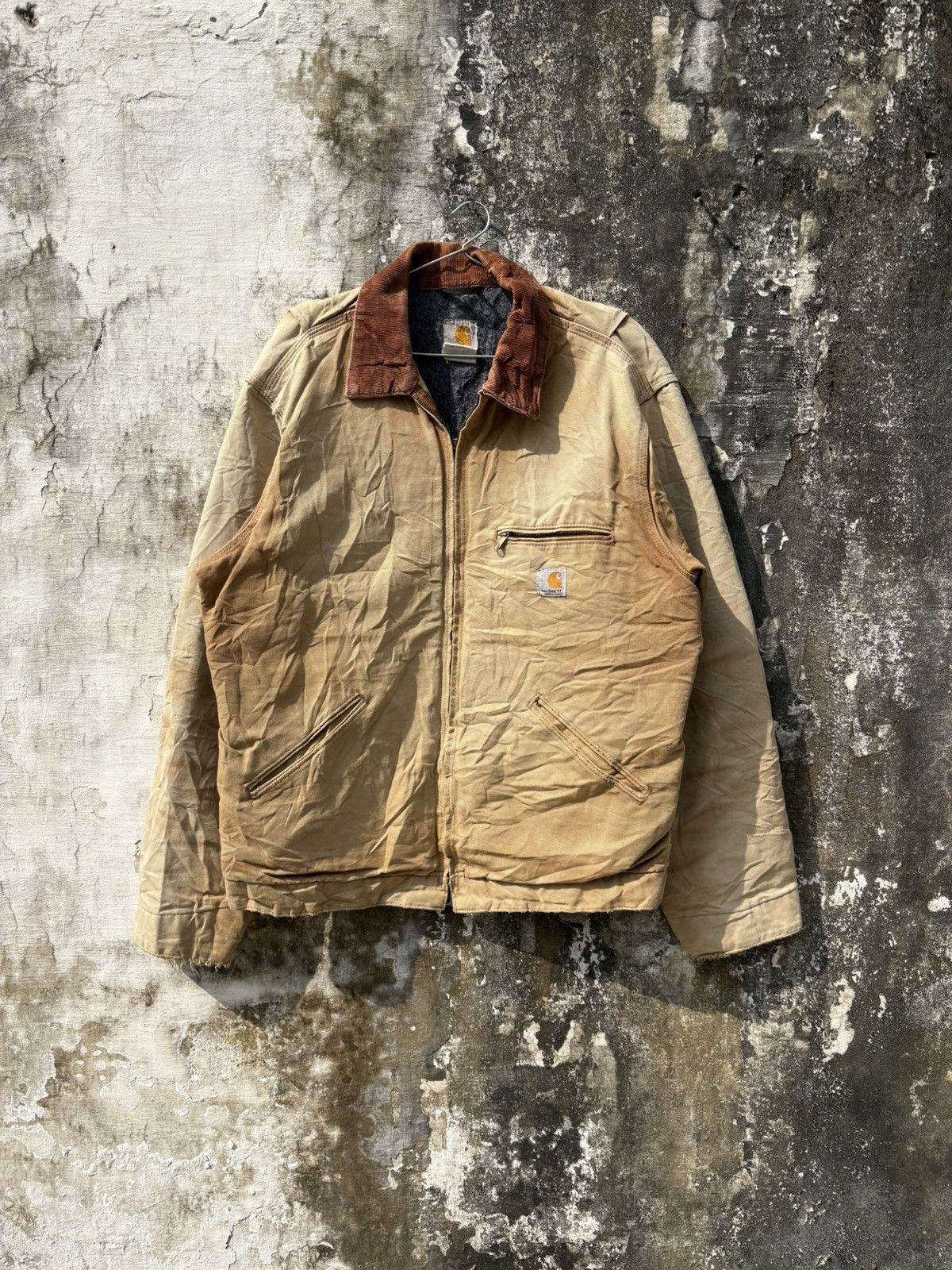 Carhartt Vintage Carhartt Detroit Jacket J001 TAN Size US L / EU 52-54 / 3 - 1 Thumbnail