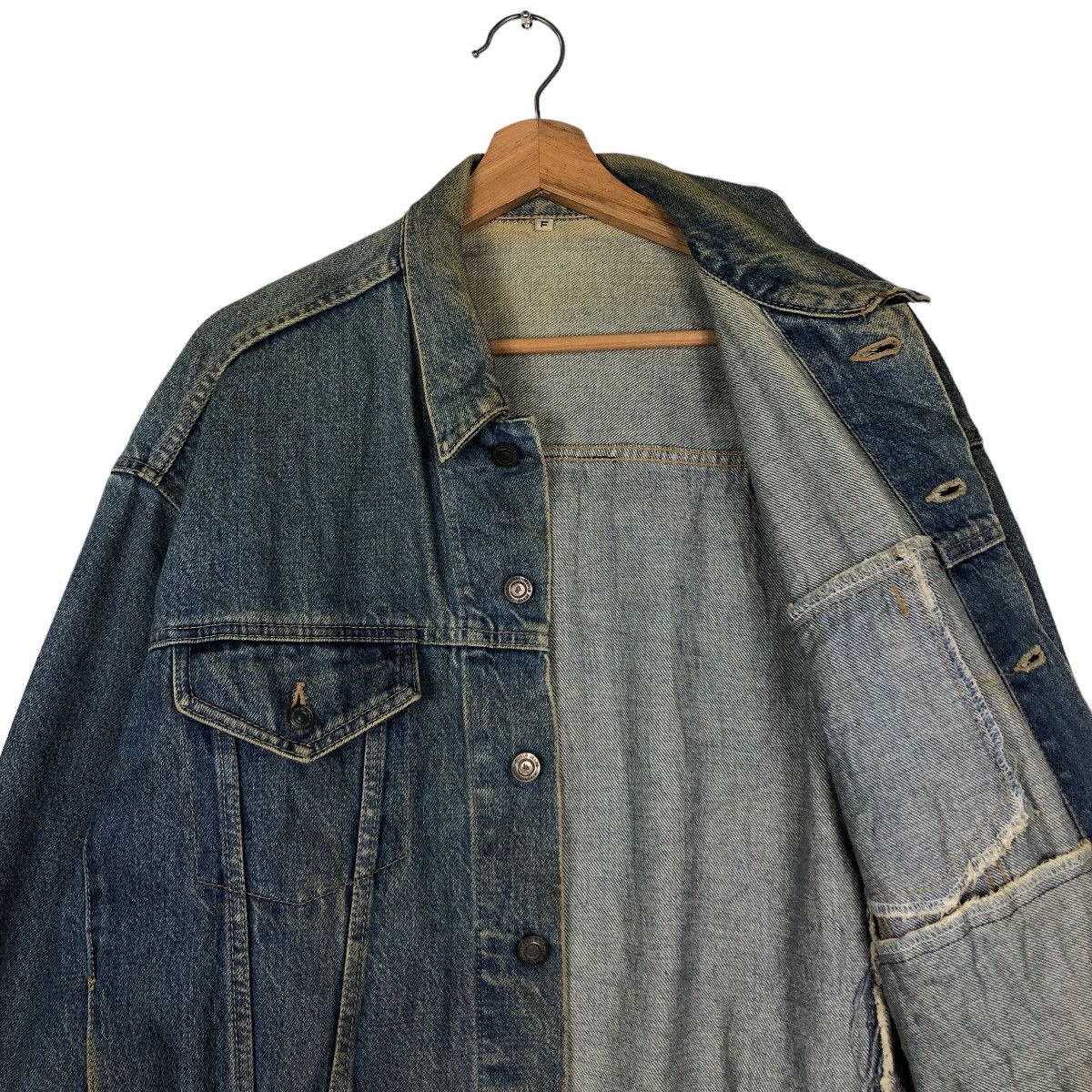 Japanese Brand 🔥Vintage Trucker Denim Jacket Biker Japan Issey Miyake Size US M / EU 48-50 / 2 - 12 Thumbnail