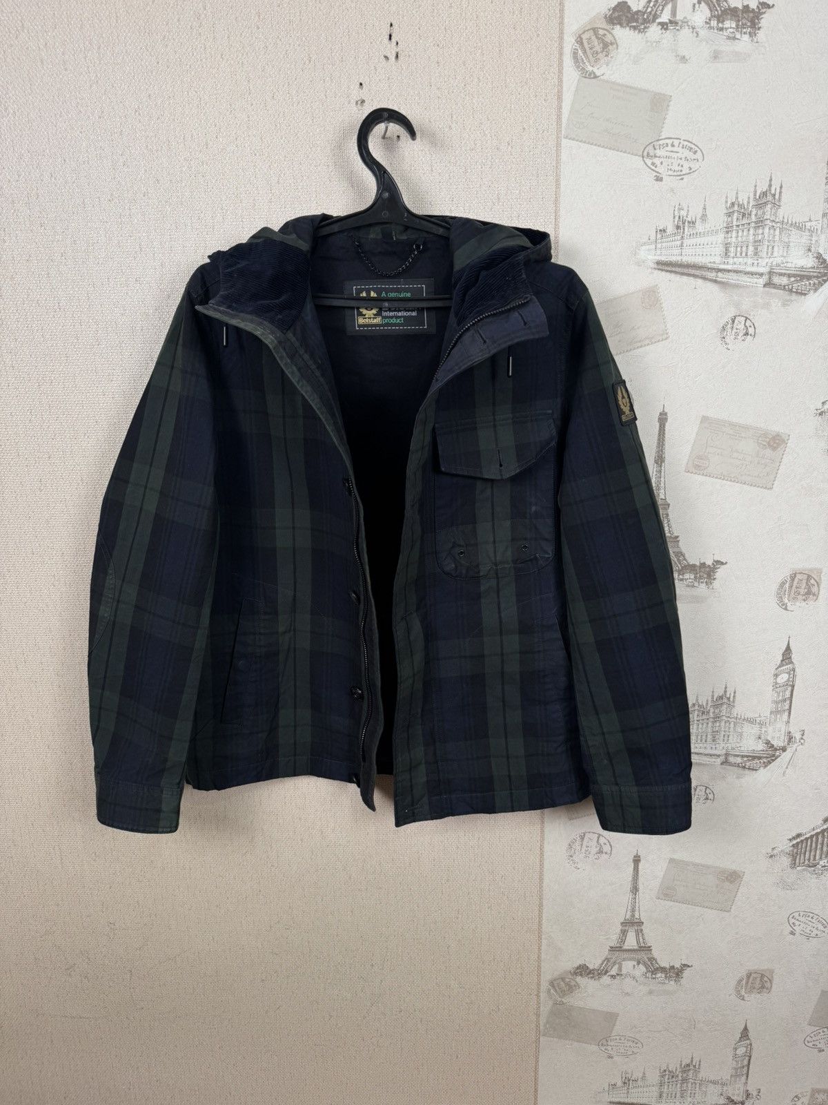 Belstaff Belstaff Watchman Wax Jacket Raincoat Checked Mens M Size US M / EU 48-50 / 2 - 2 Thumbnail