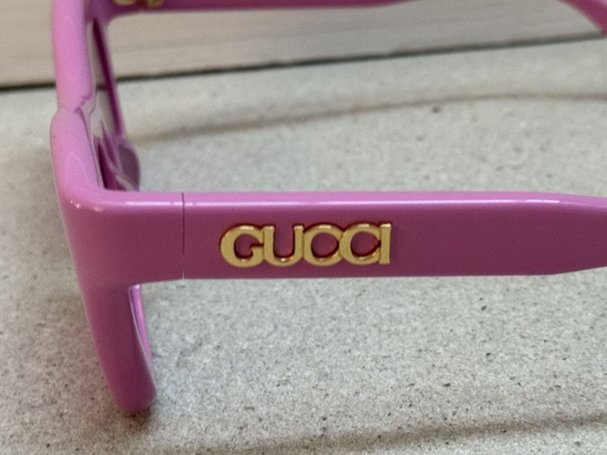 Gucci Gucci rectangle frame pink sunglasses Size ONE SIZE - 8 Thumbnail