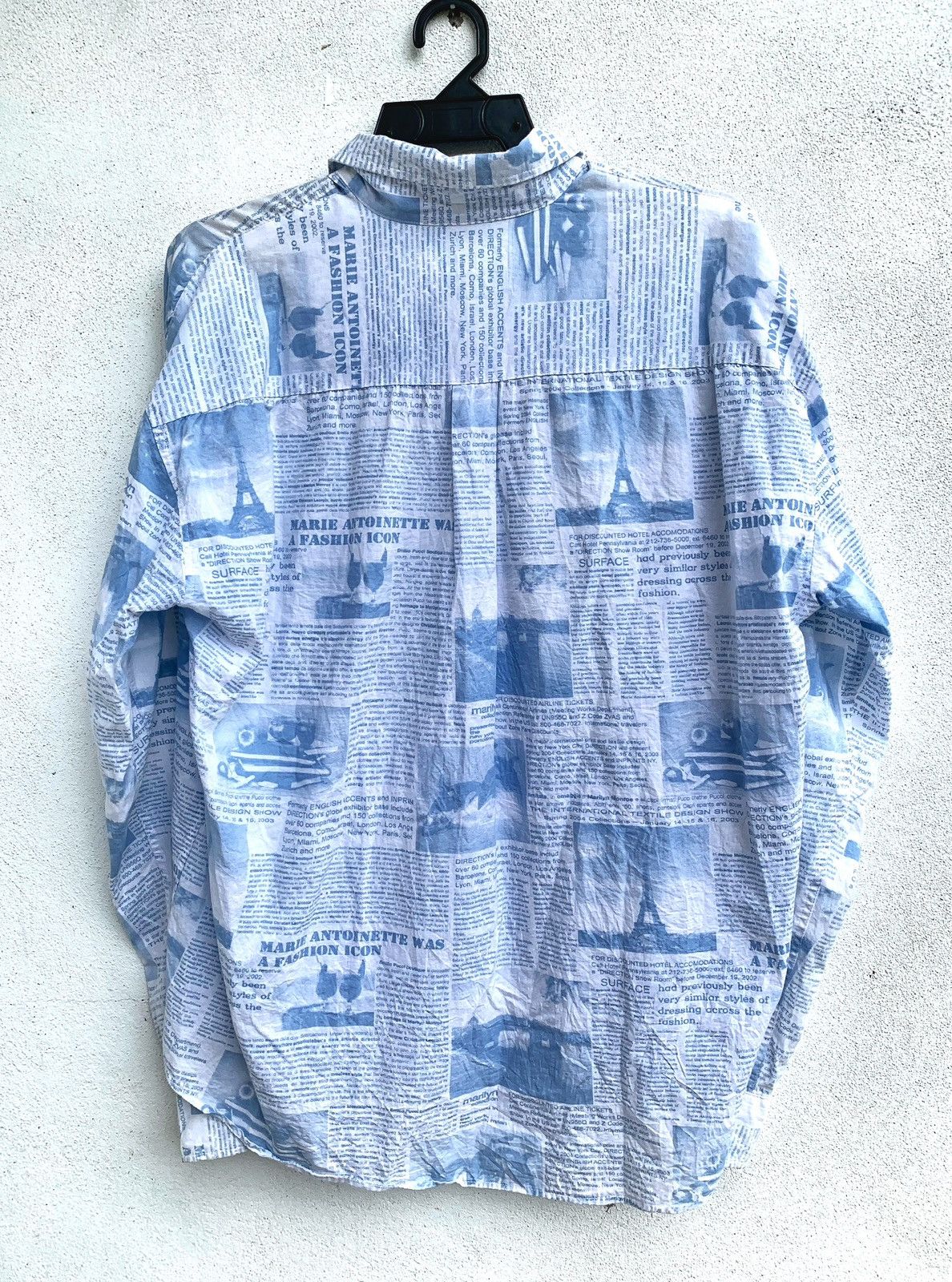 Fashion Victim × Vintage Vintage Longsleeve Newspaper Prints Size US XL / EU 56 / 4 - 7 Thumbnail