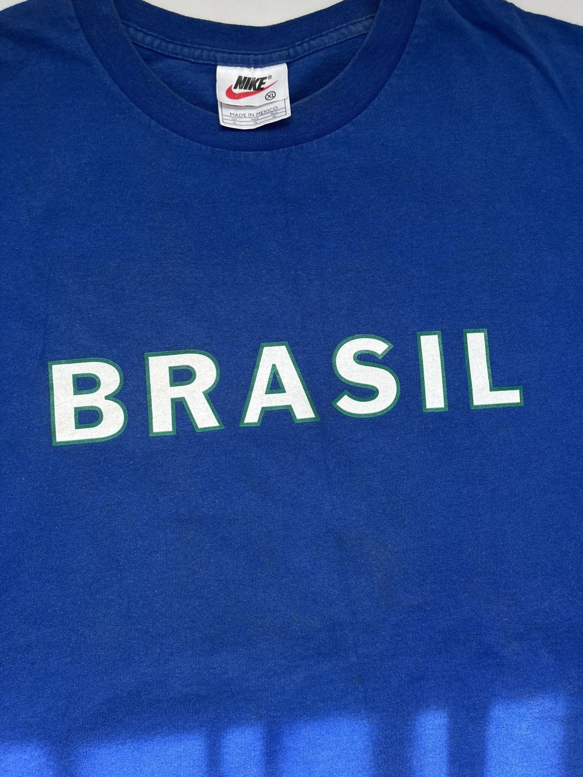 Nike 90’s NIKE JUST DO IT BIG LOGO BRASIL SPELLOUT SWOOSH Y2K TEE Size US XL / EU 56 / 4 - 4 Thumbnail