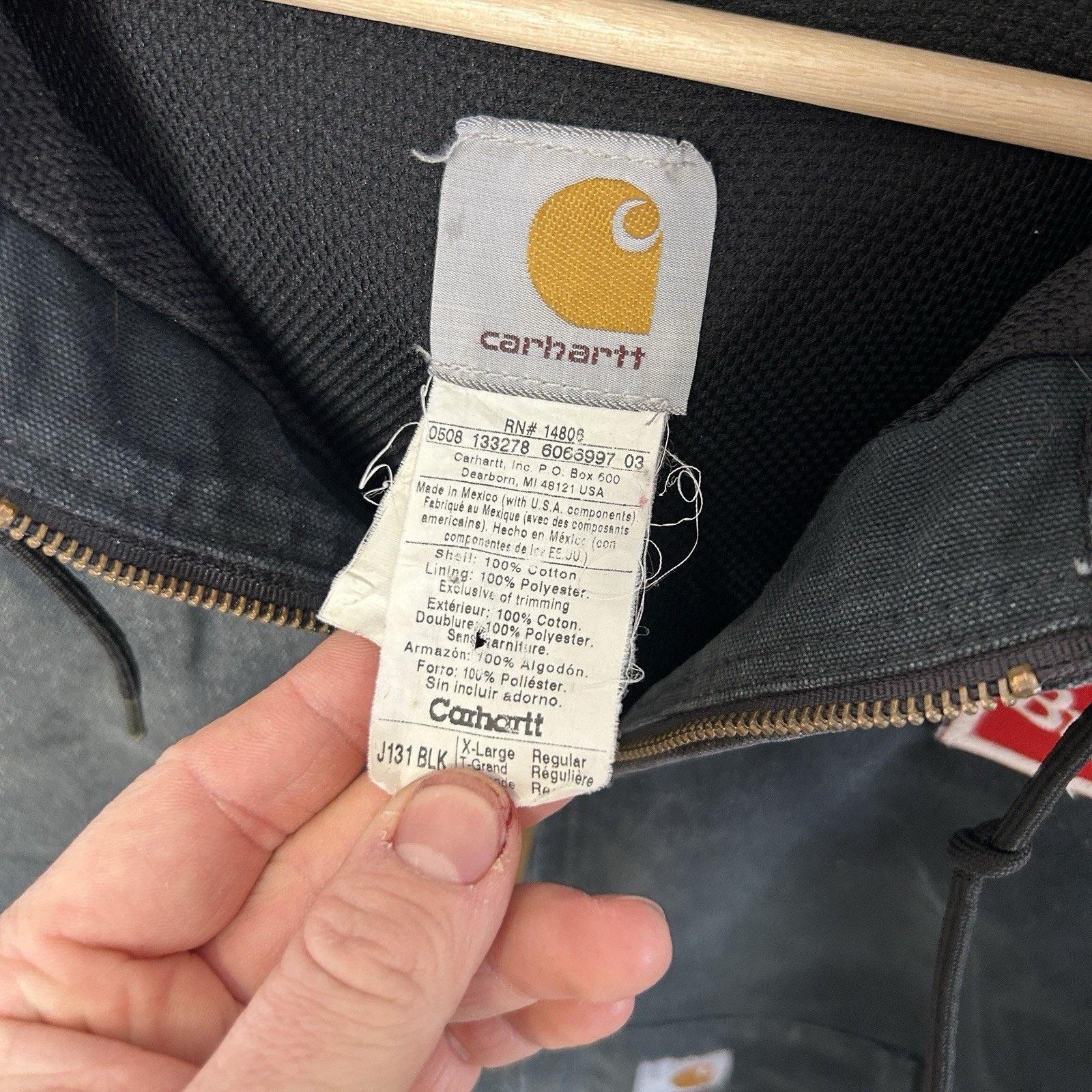 Carhartt Carhartt Thermal Hooded Active Jacket “Black” Budweiser J131 Size US XL / EU 56 / 4 - 11 Thumbnail