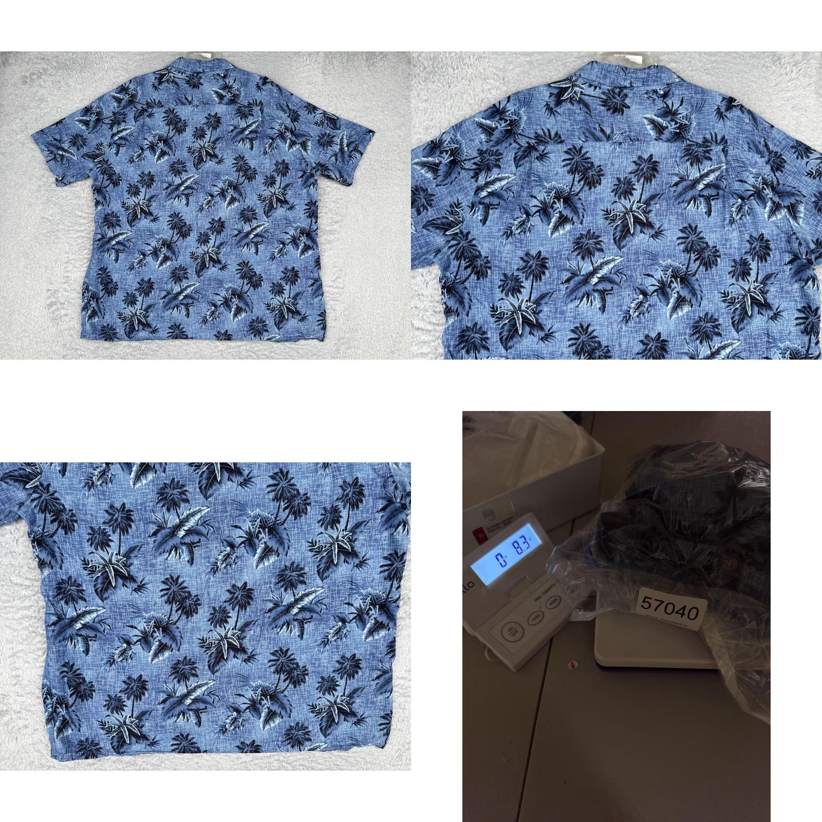 Vintage Campia Shirt Mens 2XL Blue Short Sleeve Hawaiian Palm Tree Button Up Tropical Size US XXL / EU 58 / 5 - 9 Thumbnail