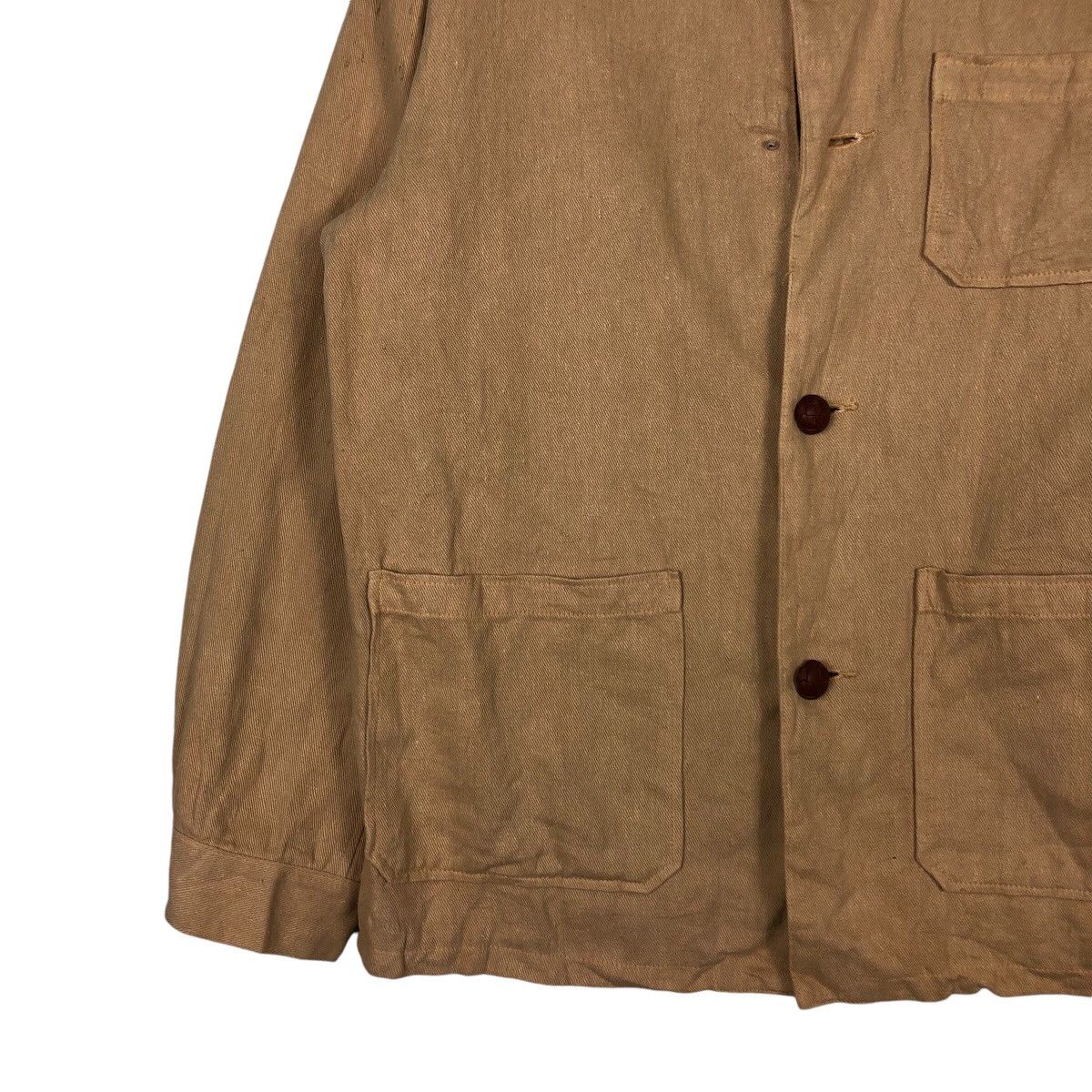 Japanese Brand 📌Vintage Duck Canvas Chore Work Jacket Button 45RPM Design Size US M / EU 48-50 / 2 - 5 Thumbnail