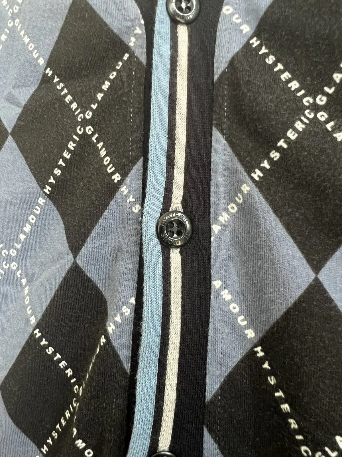 Vintage Hysteric Diamond Cult Jacquard Button Cardigan