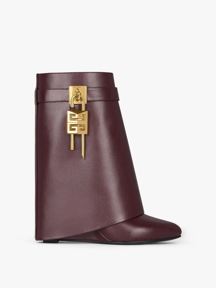 o1srvl11e0625 Shark Lock Ankle Boots 90mm in Brown