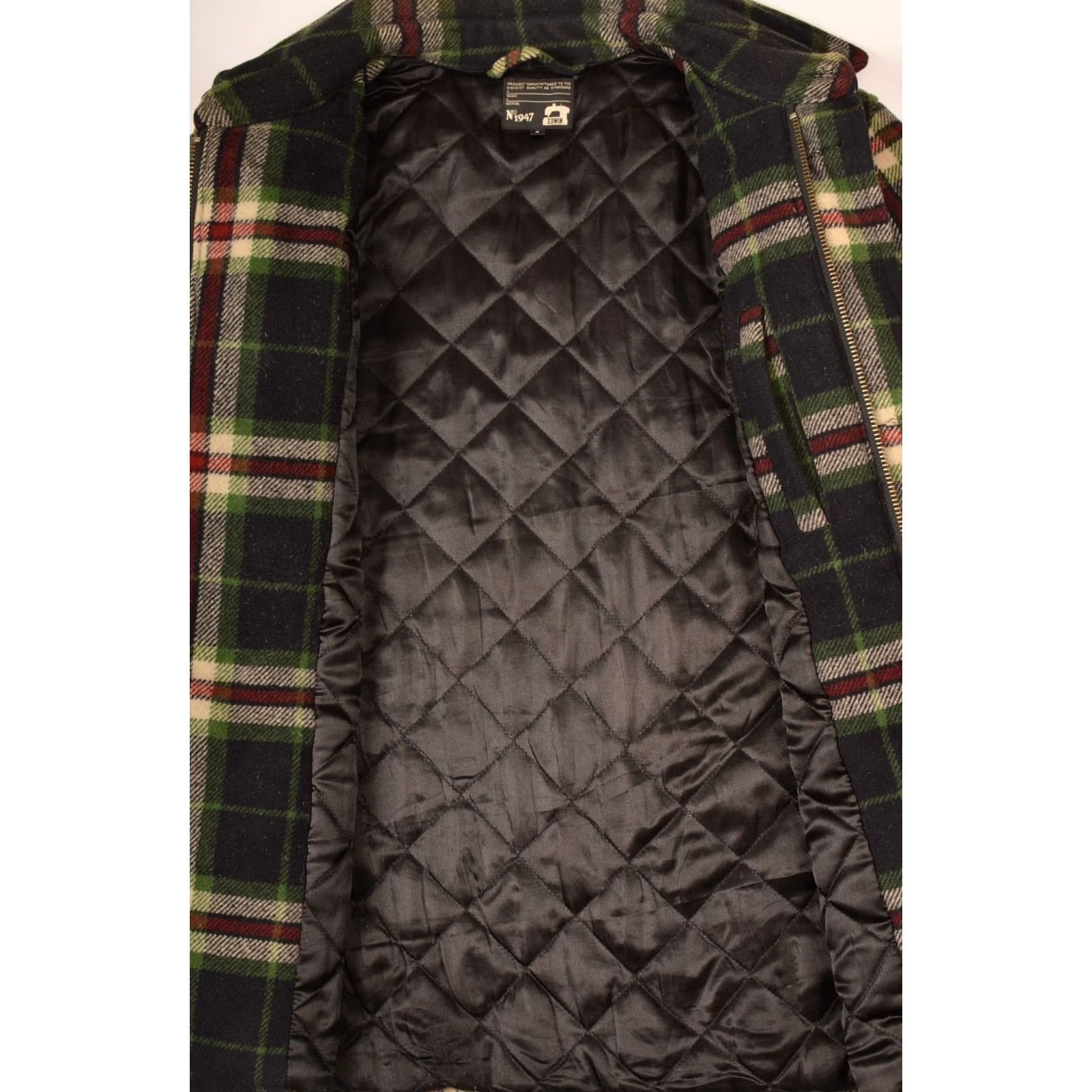 Edwin Edwin Rafterman Plaid Insulated Jacket Mens Size S Multicolor Wool 60% / 40% Pea Coat Year/Style: Used, Regular Fit S Size US S / EU 44-46 / 1 - 6 Thumbnail