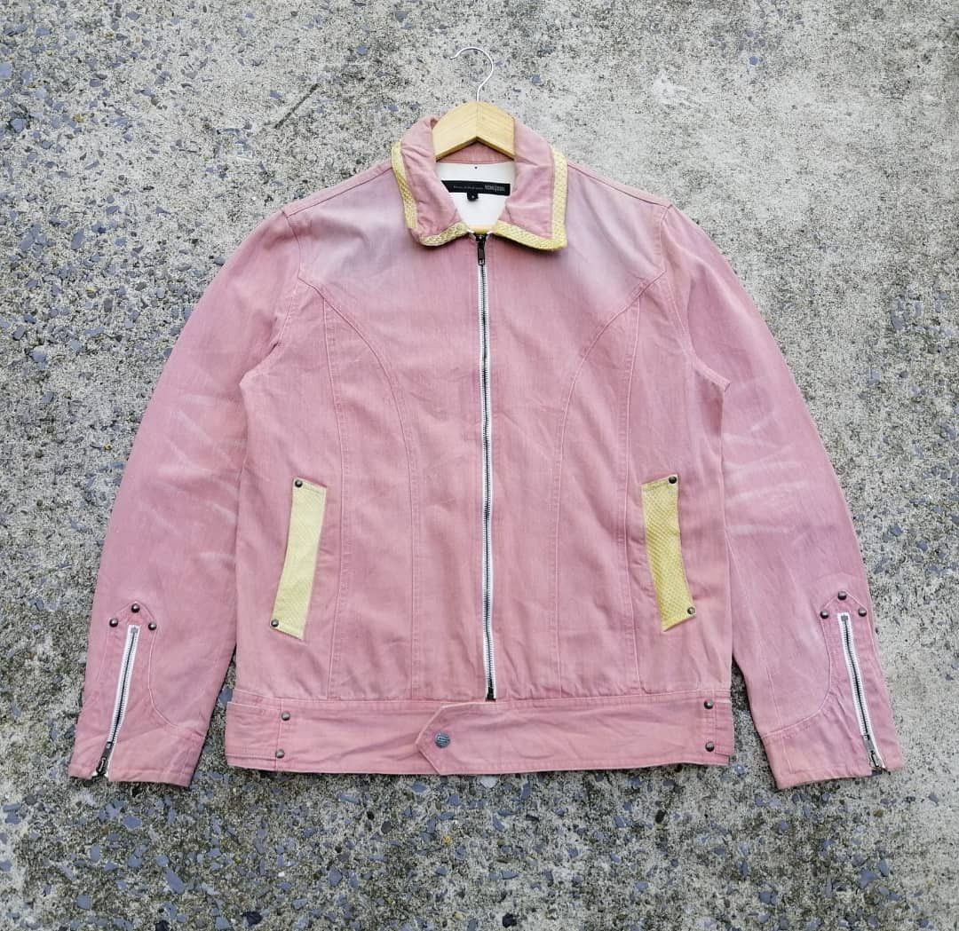 Schlussel Schlussel Made In Japan Nice Design Pink Denim Jacket Size M / US 6-8 / IT 42-44 - 1 Thumbnail