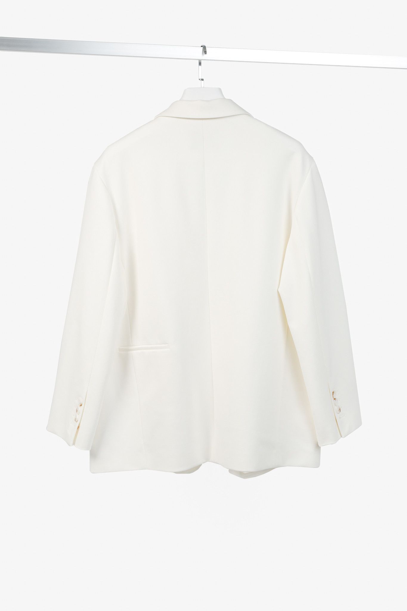 DOROTHEE SCHUMACHER Dorothee Schumacher Essence Camellia White Oversized Jacket Size L / US 10 / IT 46 - 2 Thumbnail